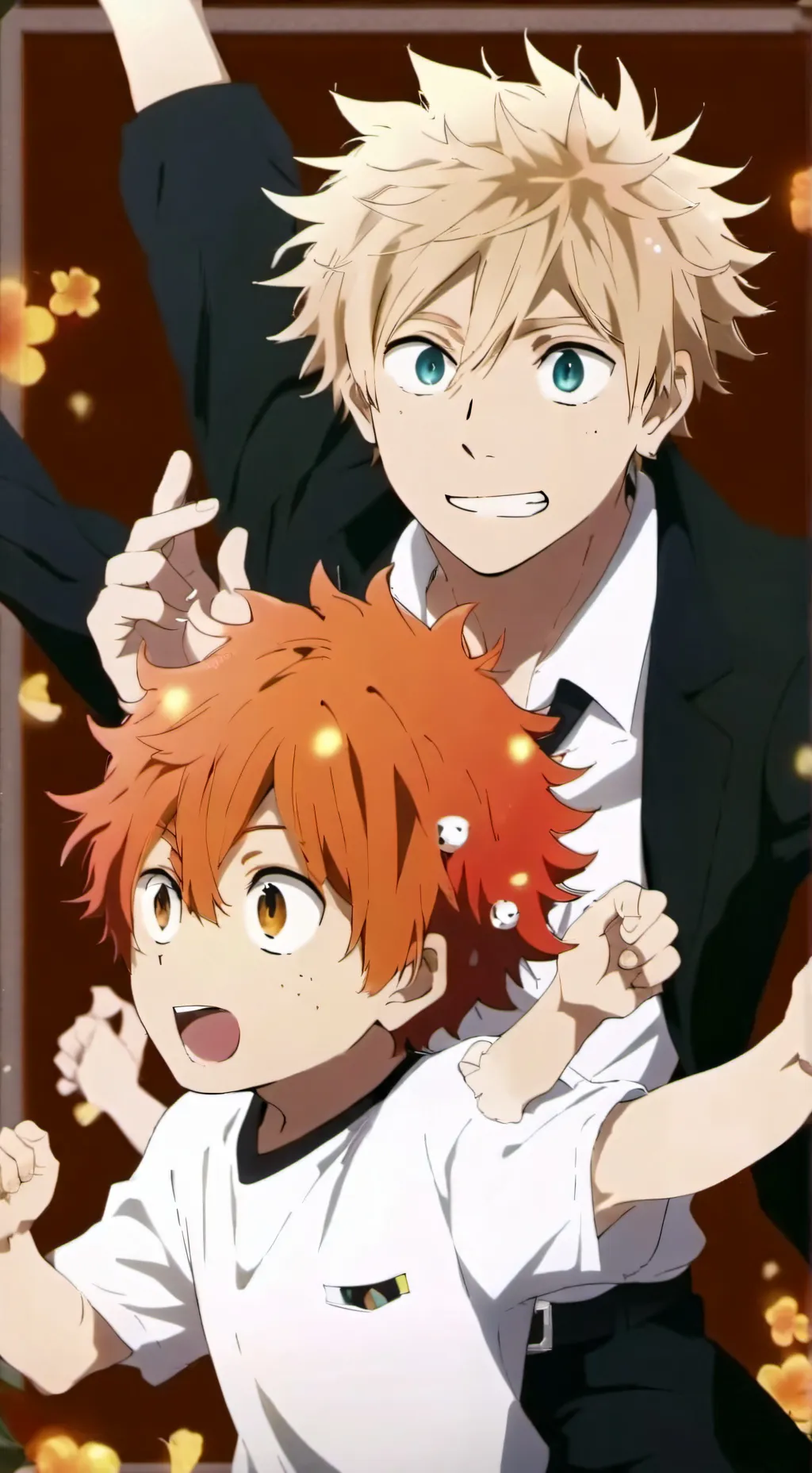 ai character: Kiri and bakugo background