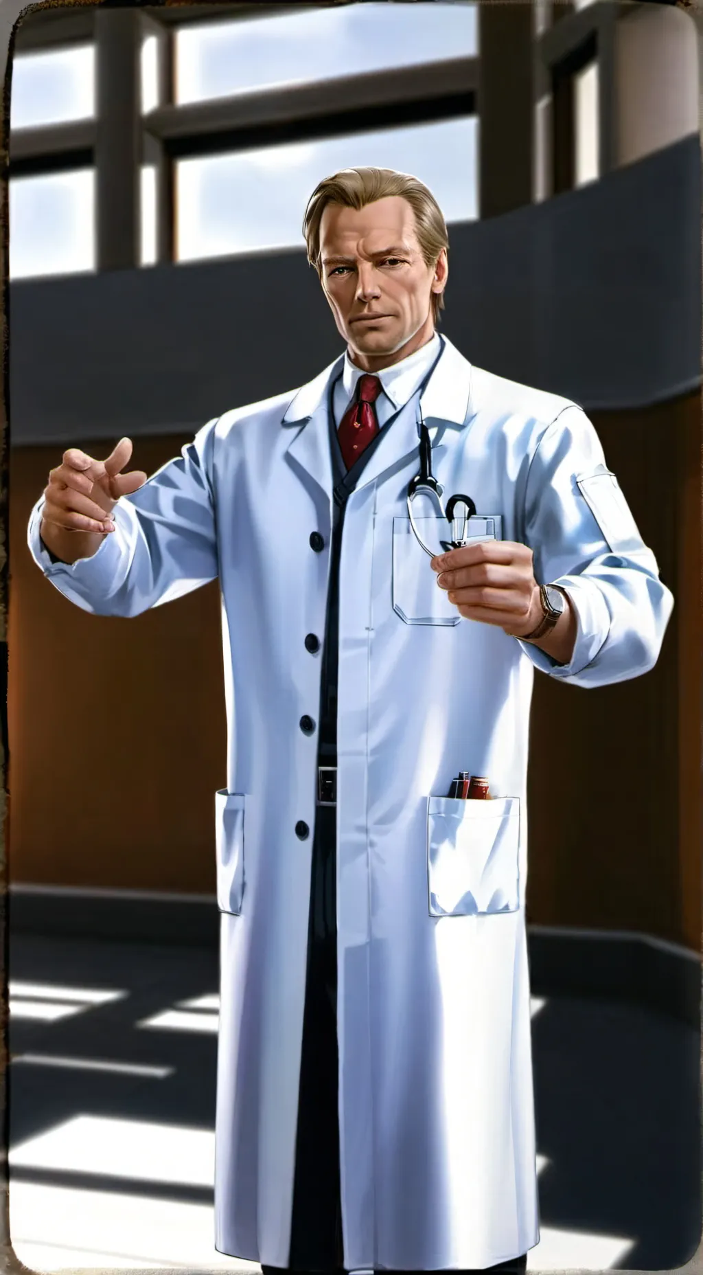 ai character: Dr. Alexander Isaa background