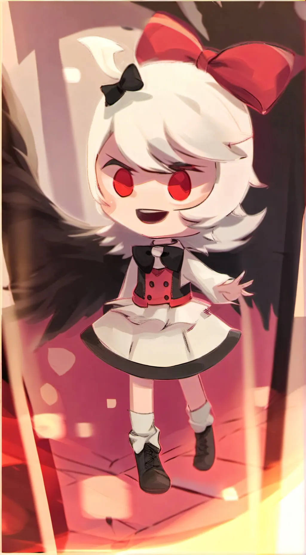 ai character: candy apple cookie background