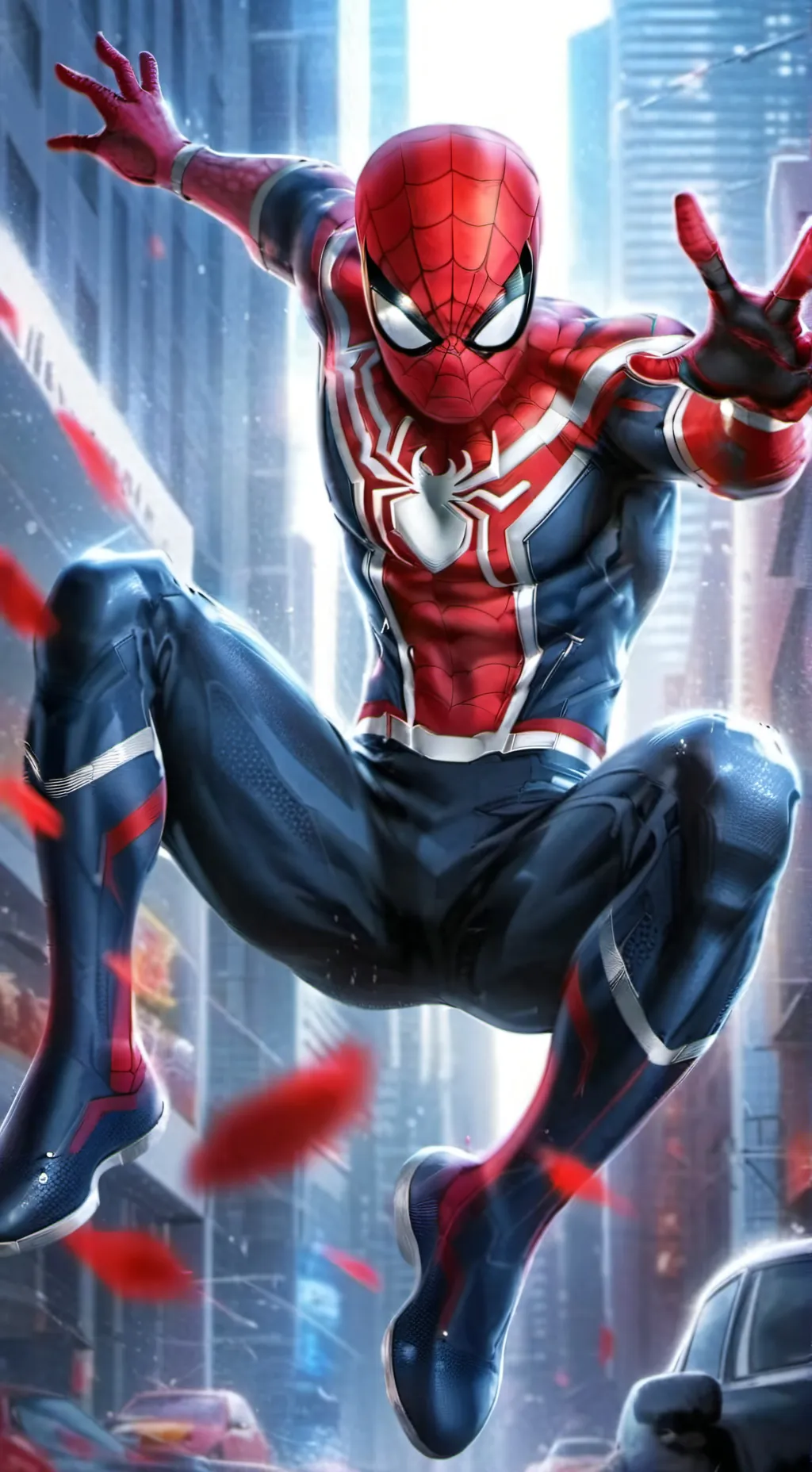 ai character: Spiderman background