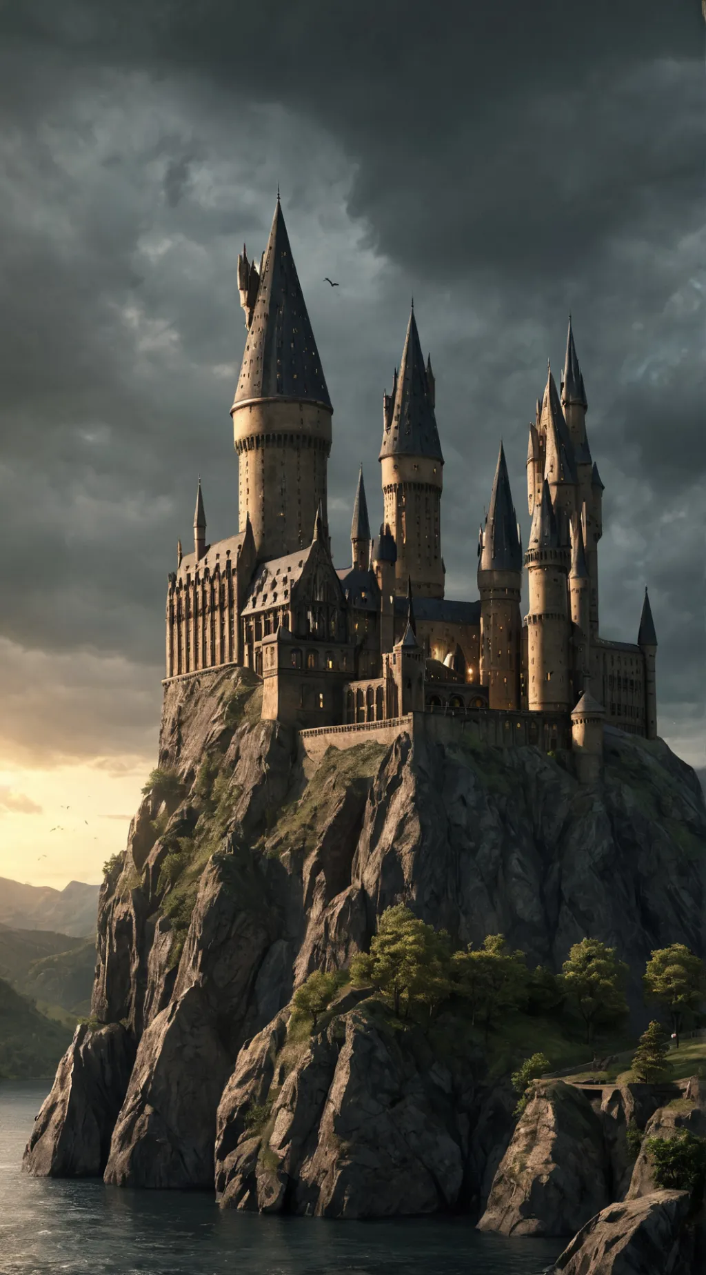 ai character: Hogwarts background