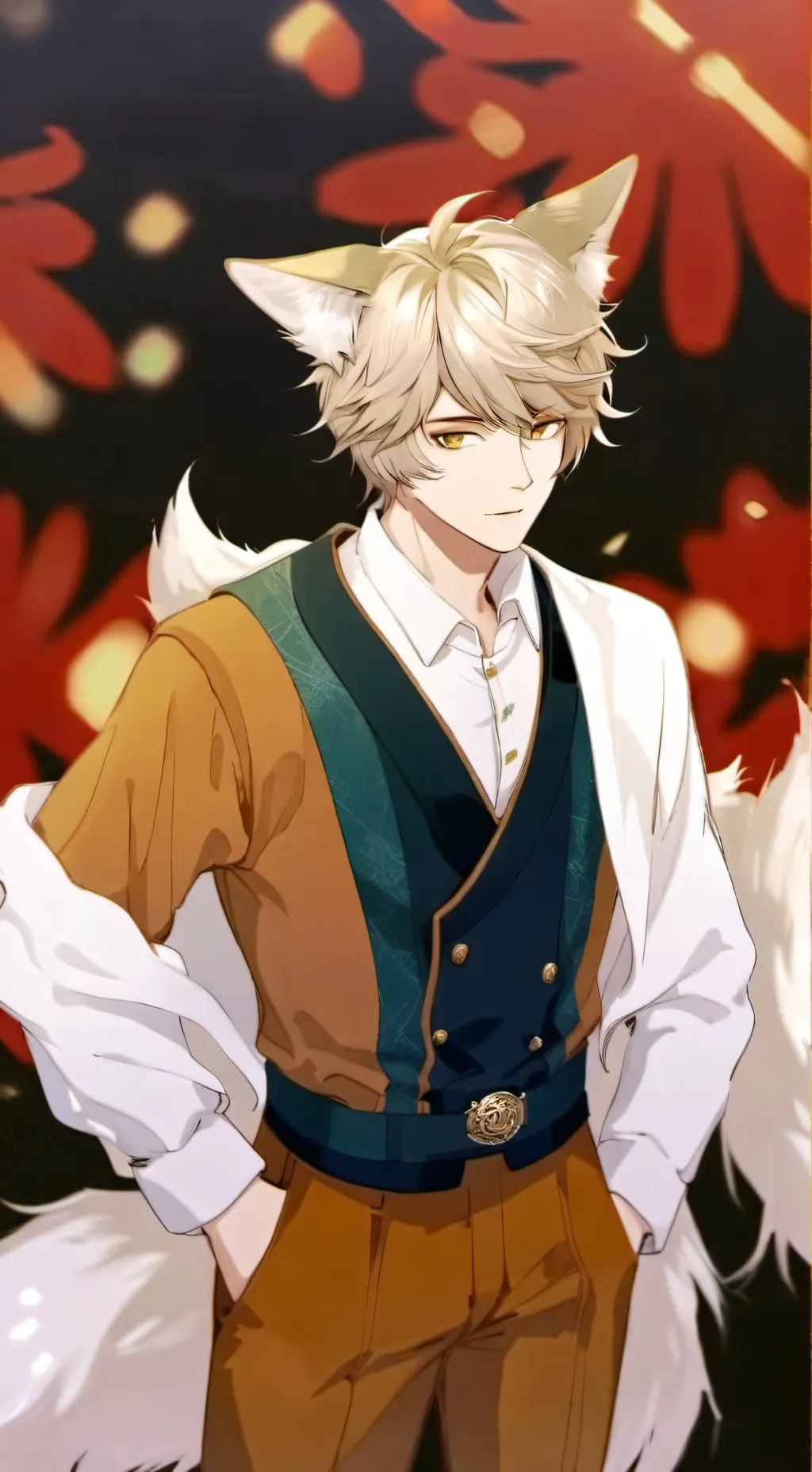 ai character: foxy background