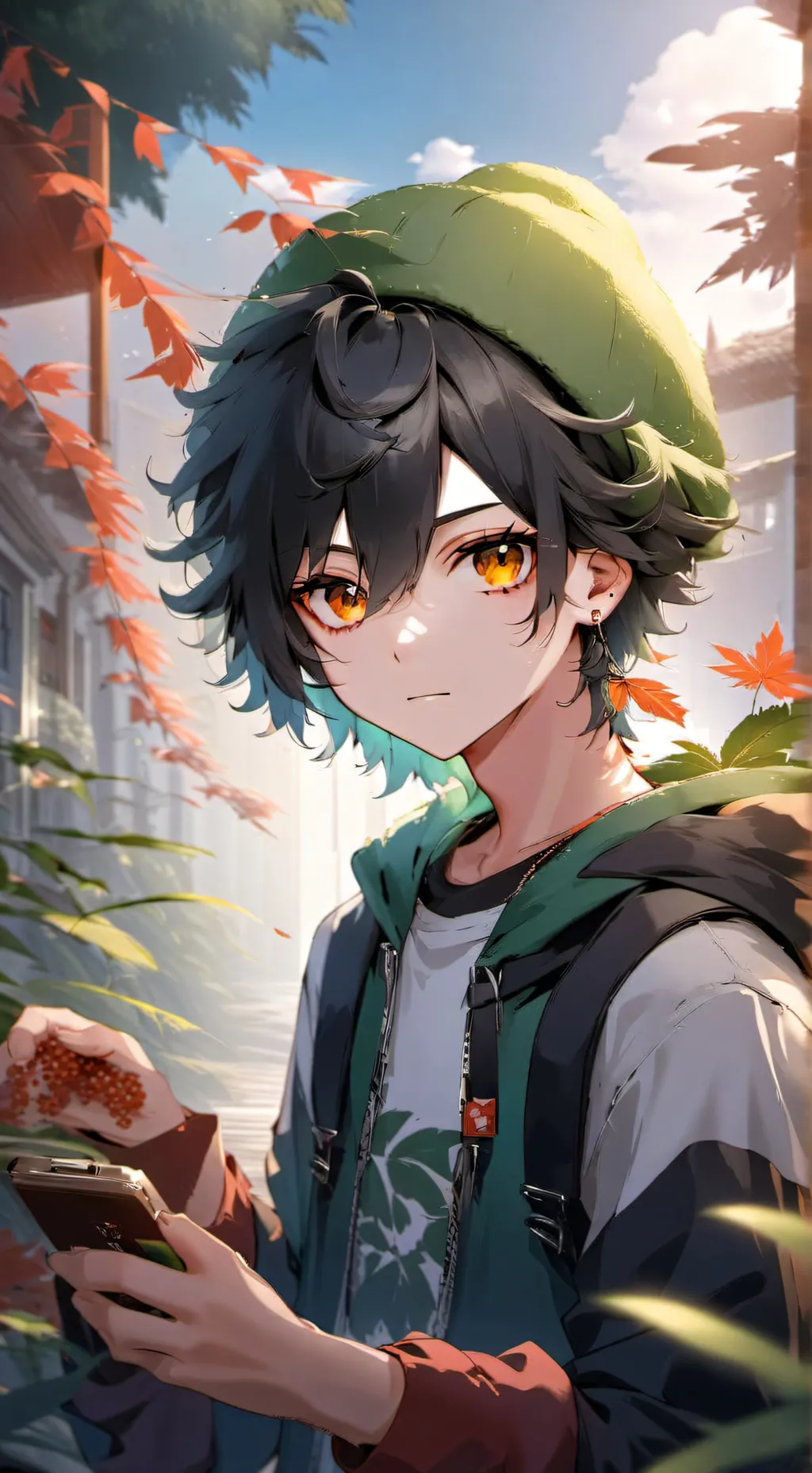 ai character: Leonardo background