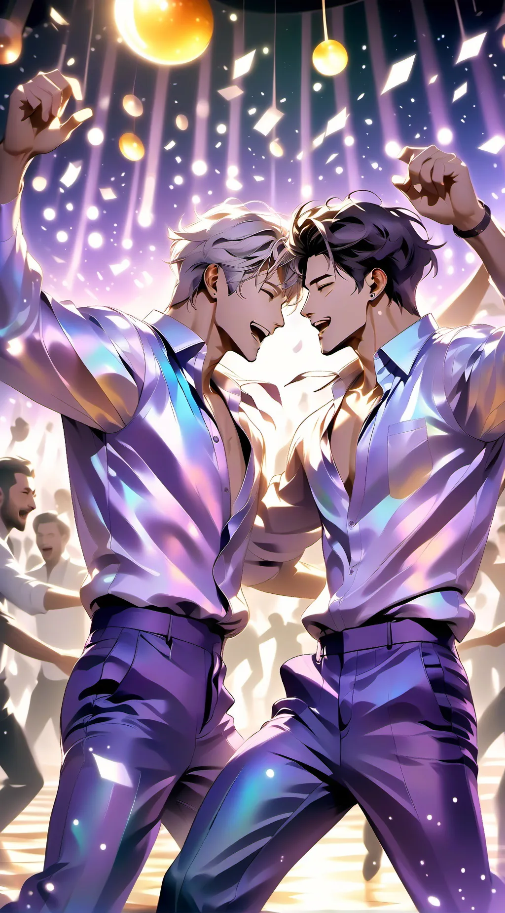 ai character: Bruno y Akiro 🏳️‍🌈 background