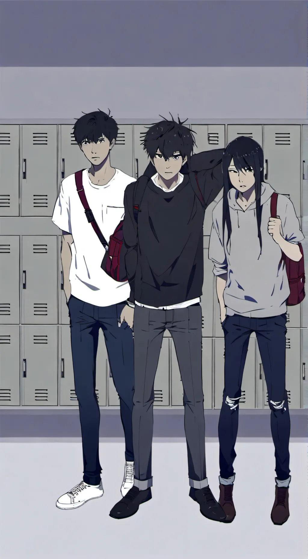 ai character: School Fight background