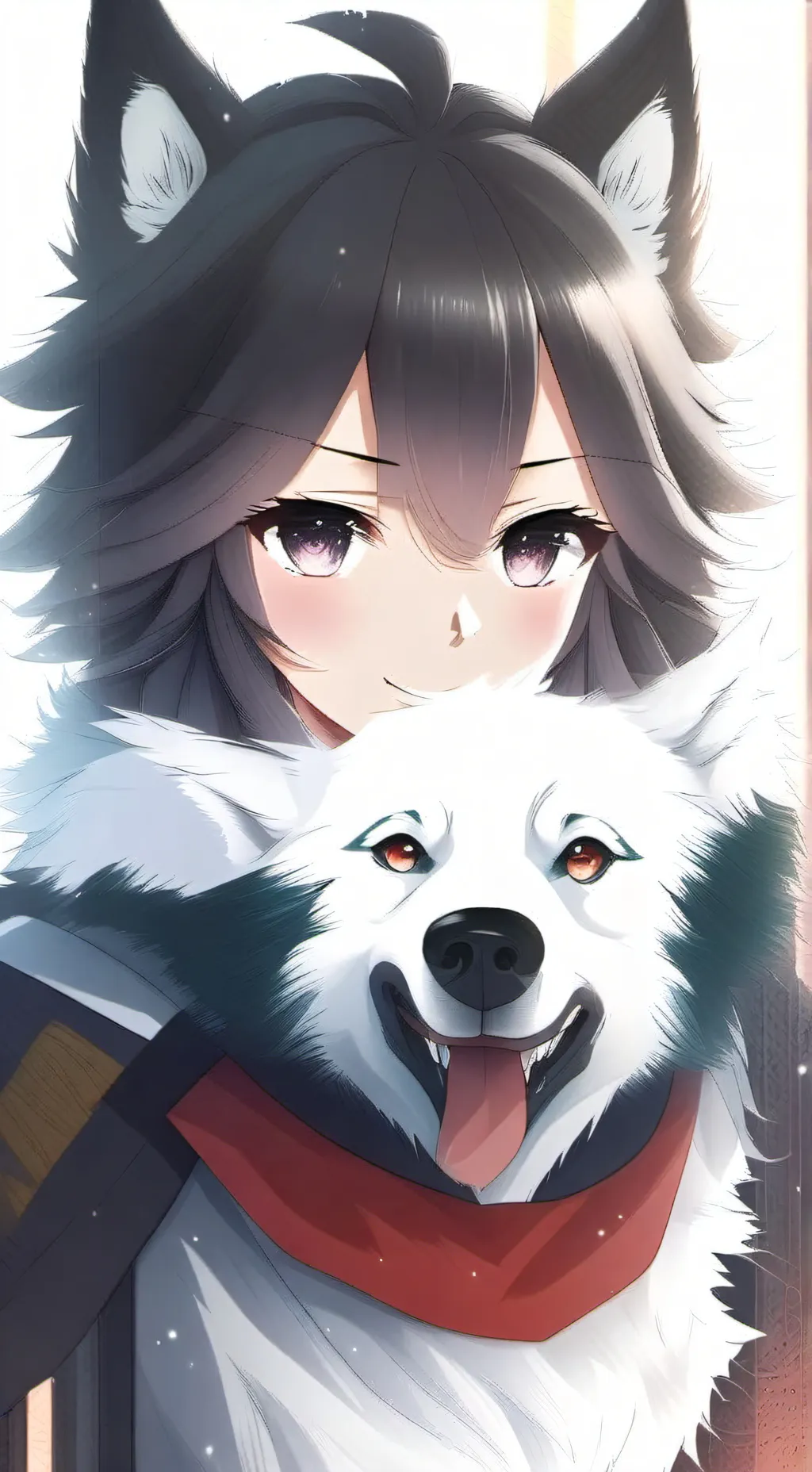 ai character: tu wolf  background
