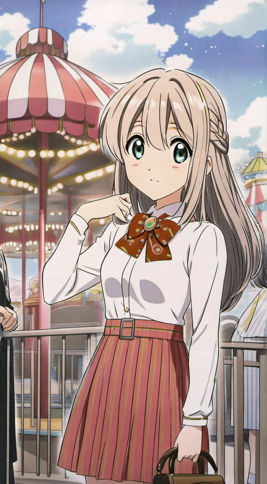 ai character: Mha Amusement Trip background