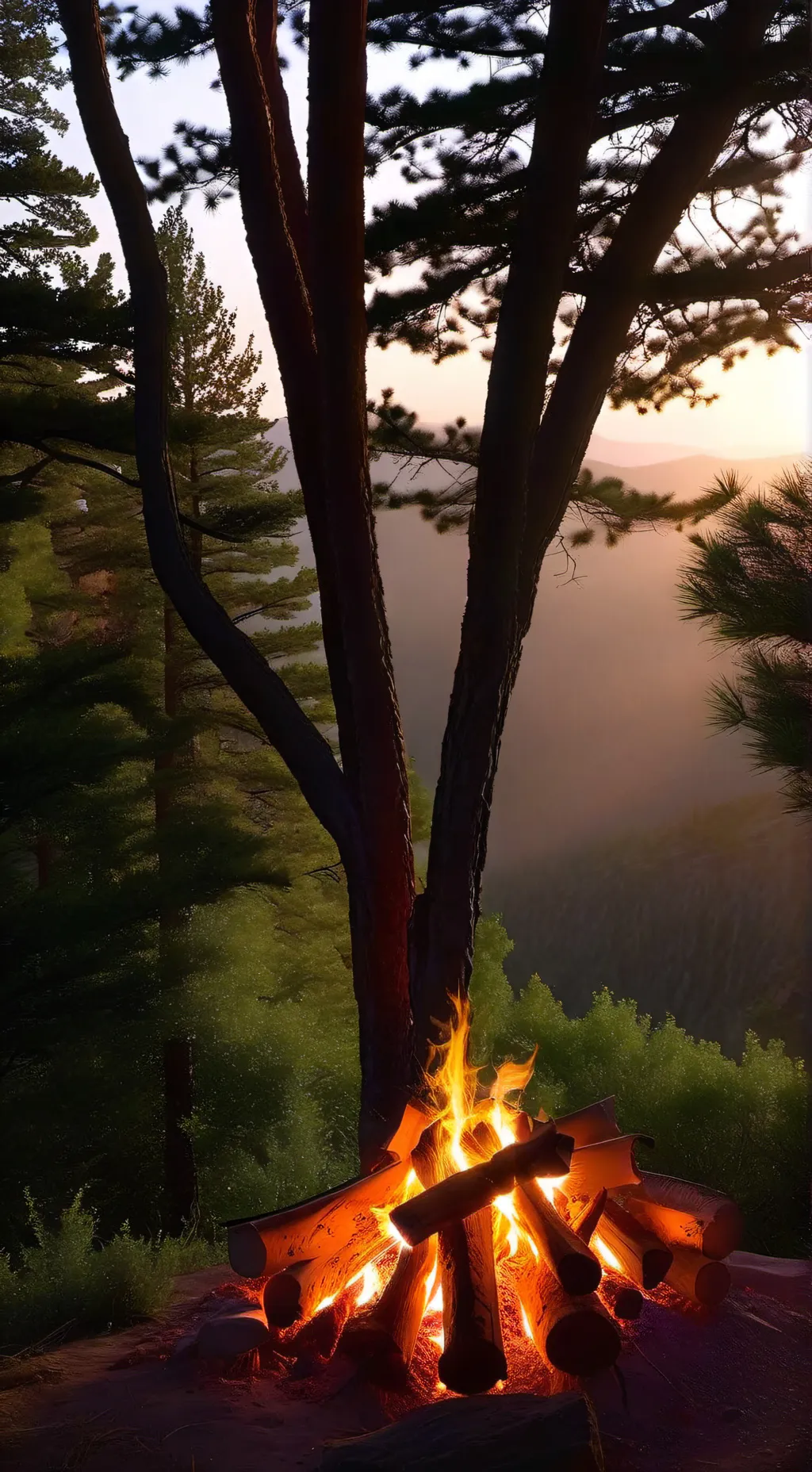 ai character: camp hazel  background