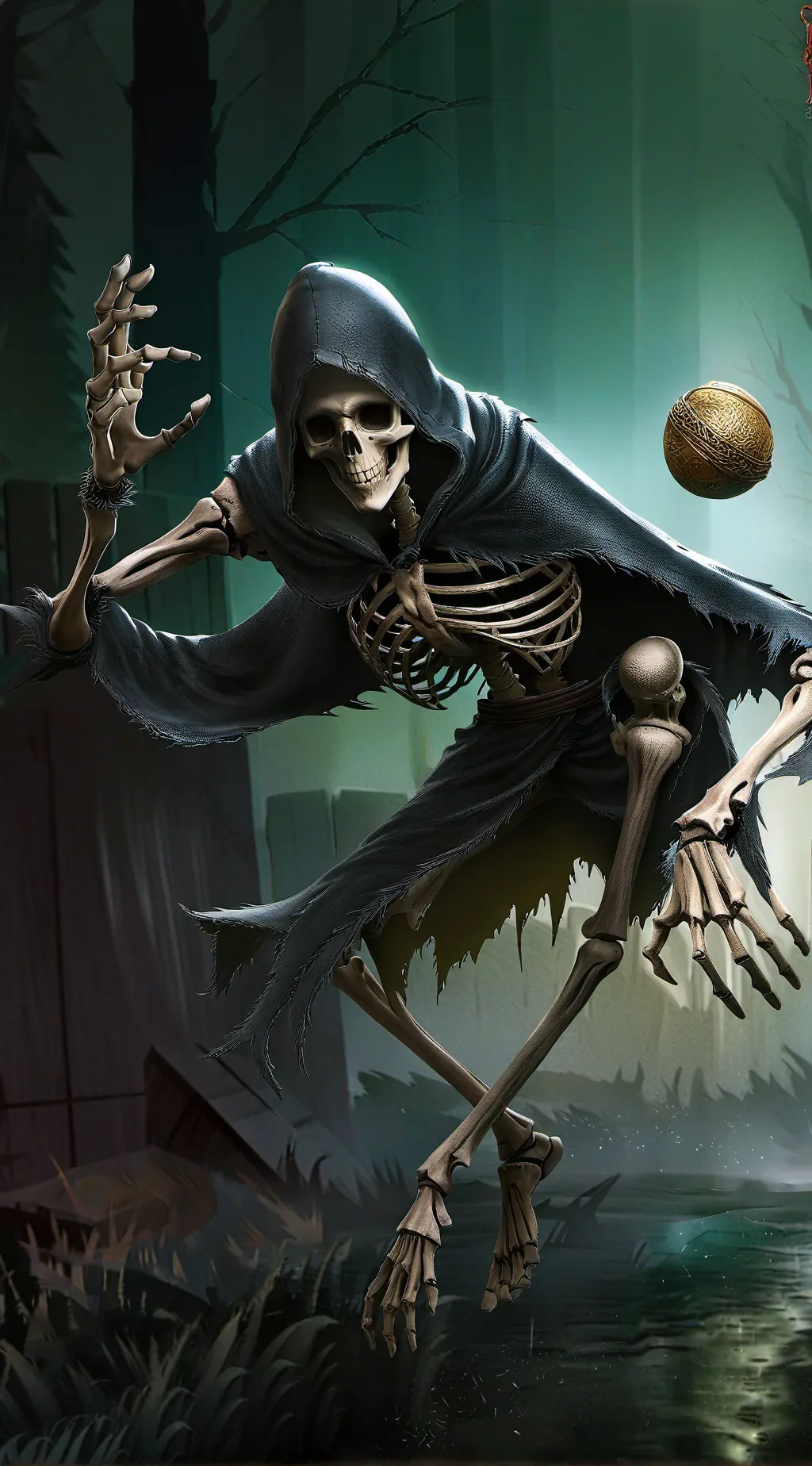ai character: Death background