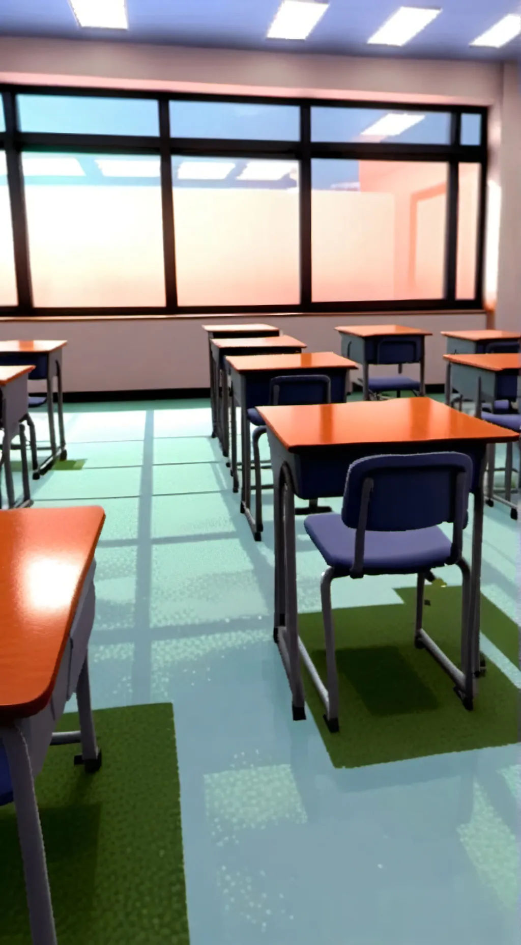 ai character: Boys classroom  background