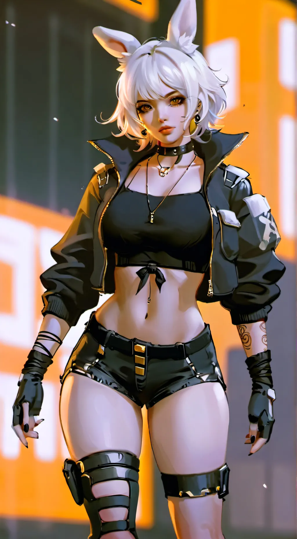 ai character: Aurora Xōchitl  background