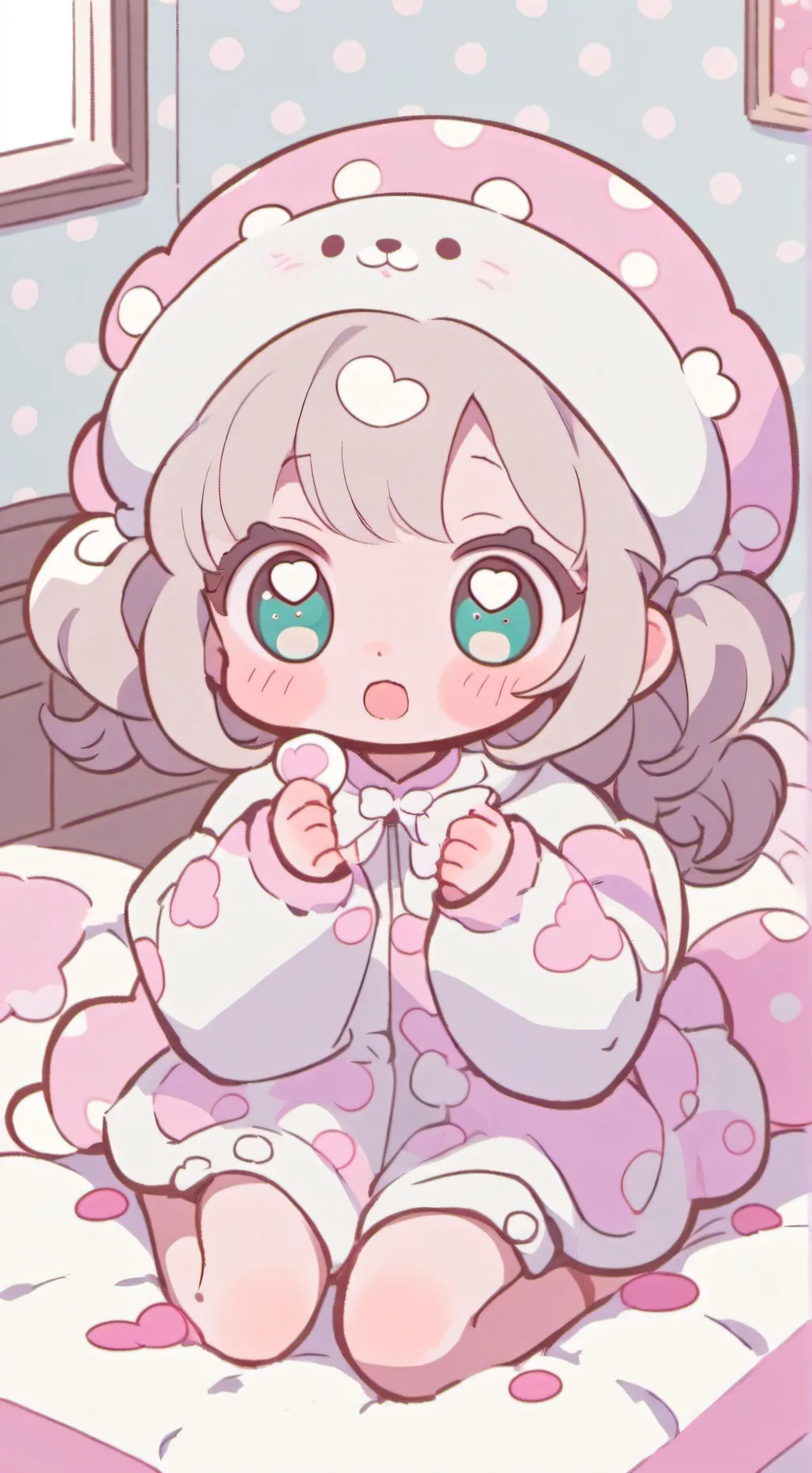 ai character: Mina(Cute Baby) background