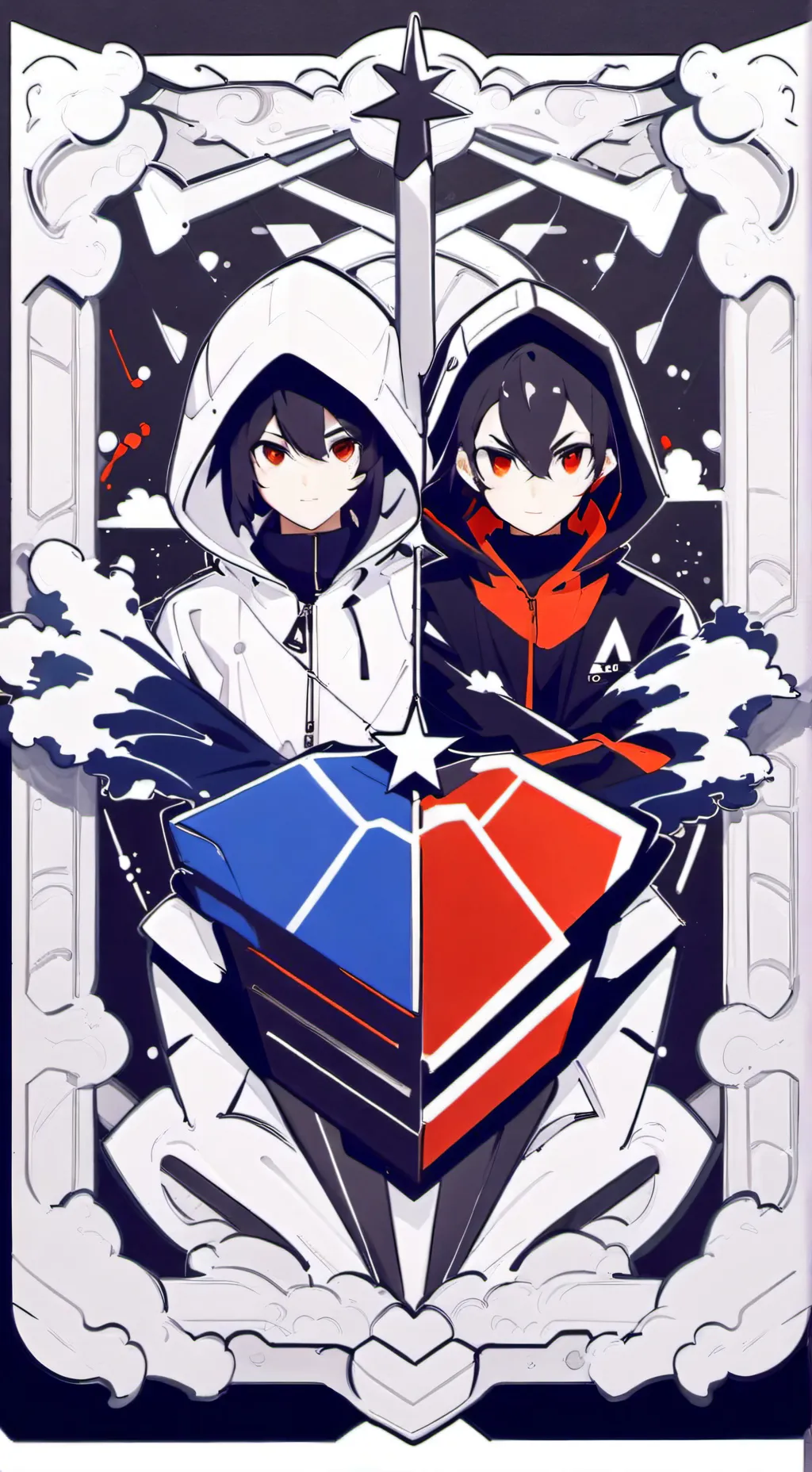 ai character: Alastor and Vox background
