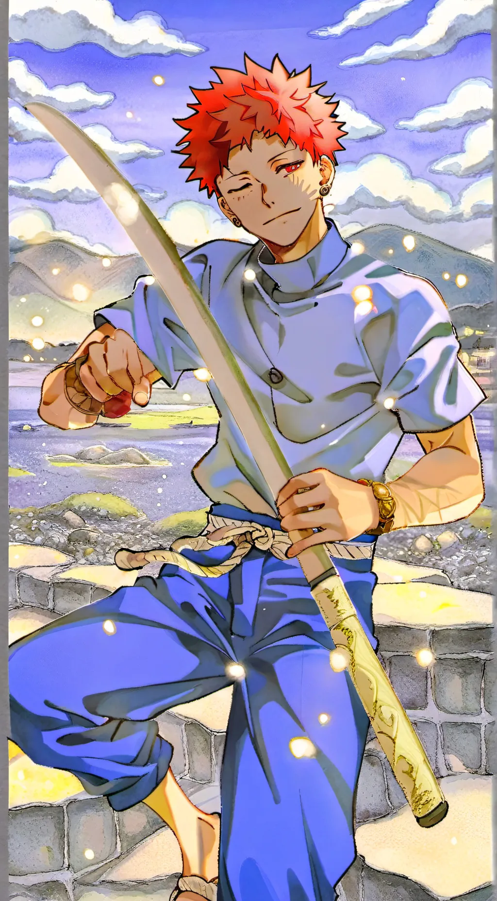 ai character: SUKUNA  background