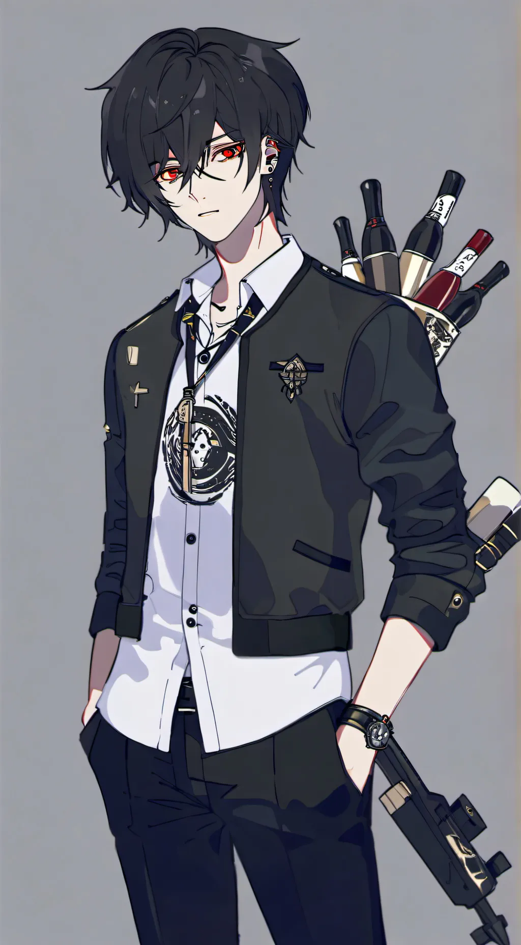 ai character: meme background