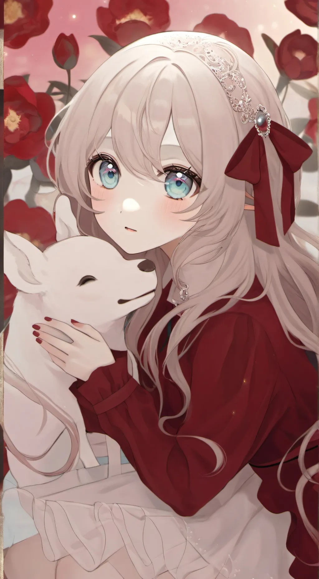 ai character: mom in dad background