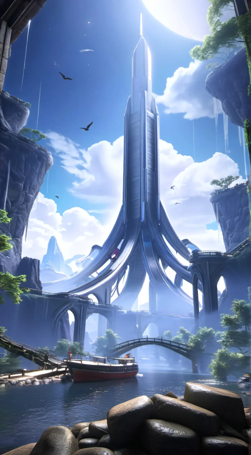 ai character: this is you city  background