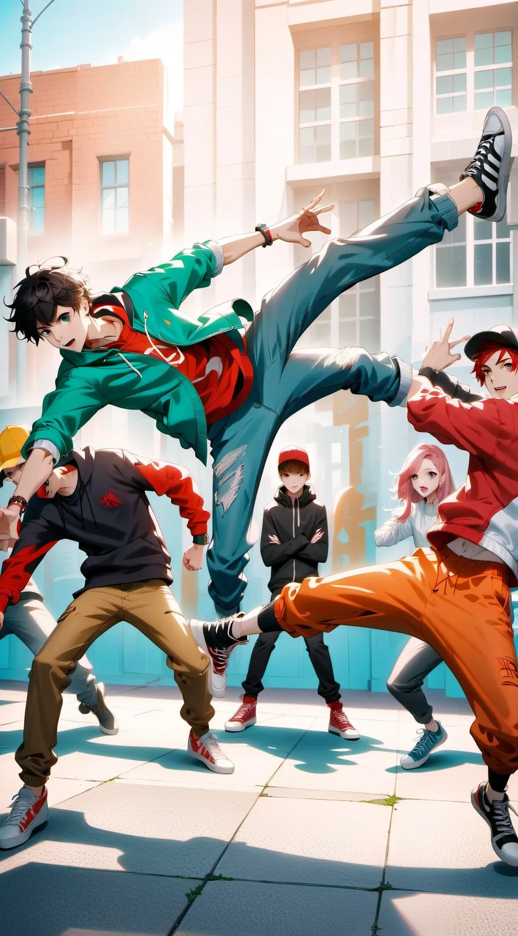 ai character: dance battle background