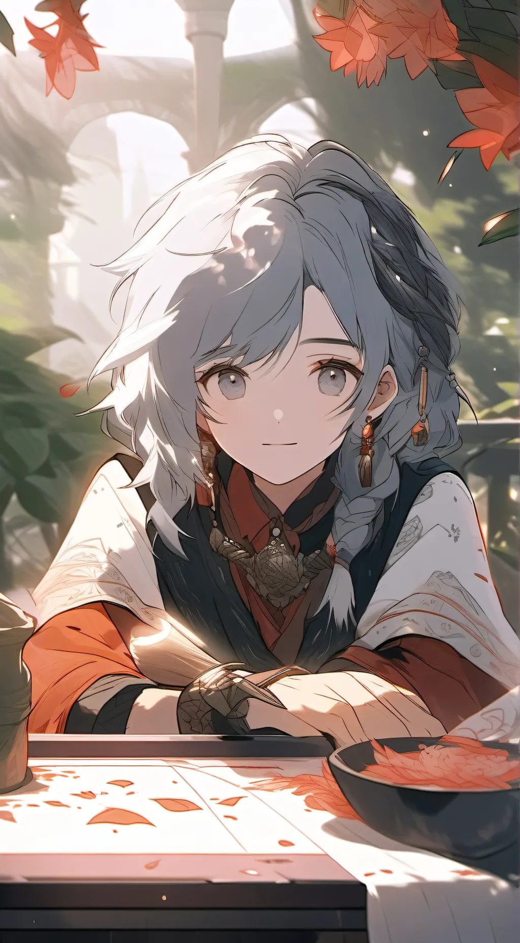 ai character: Iylined background
