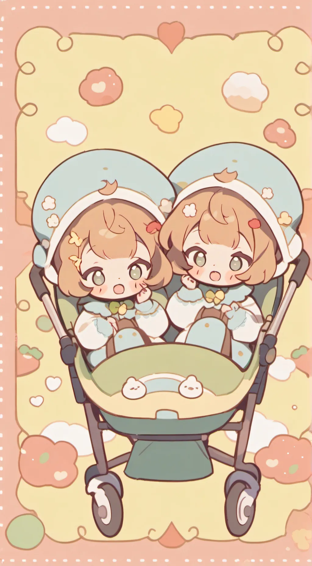 ai character: Twin Toddlers background
