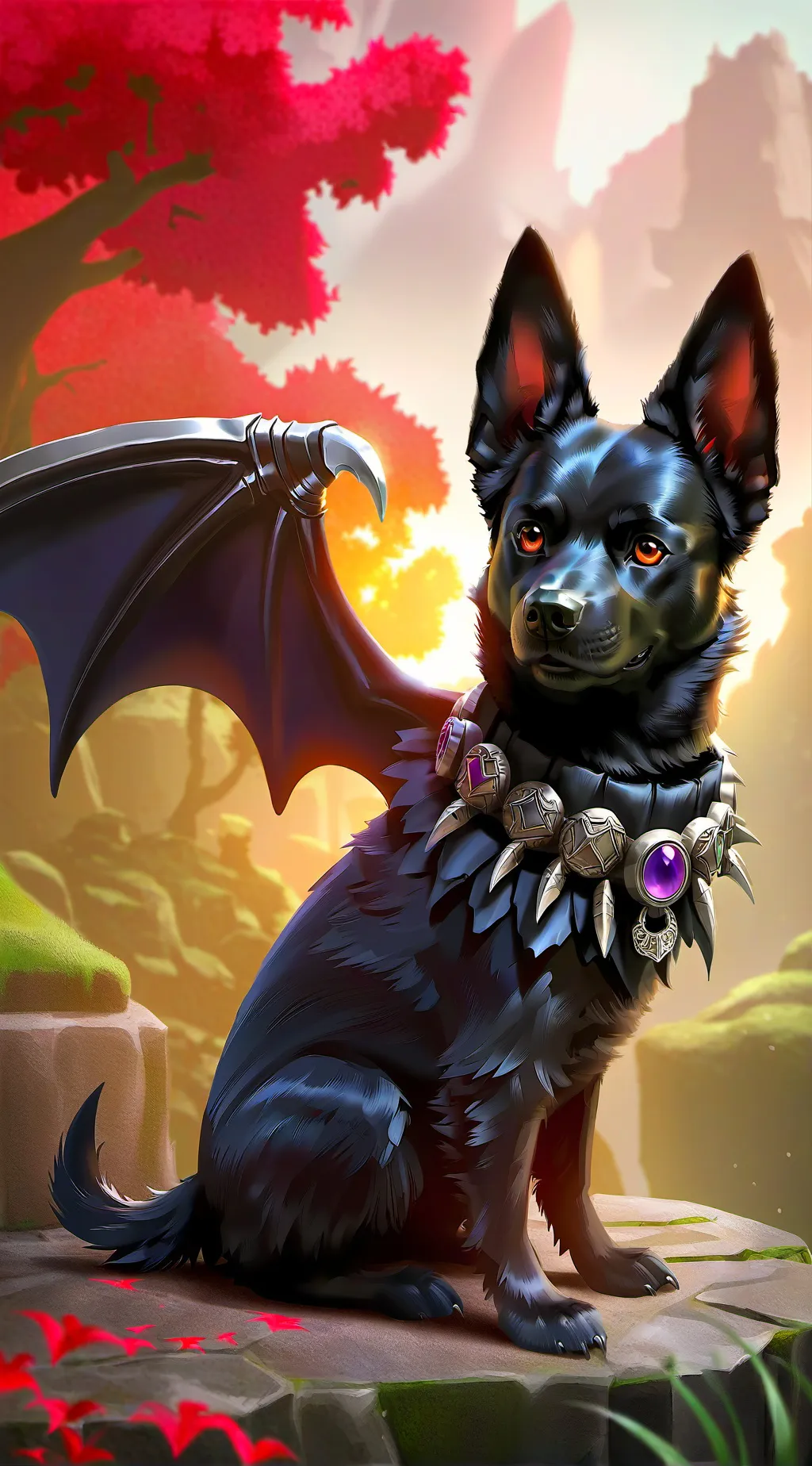 ai character: Blackout background