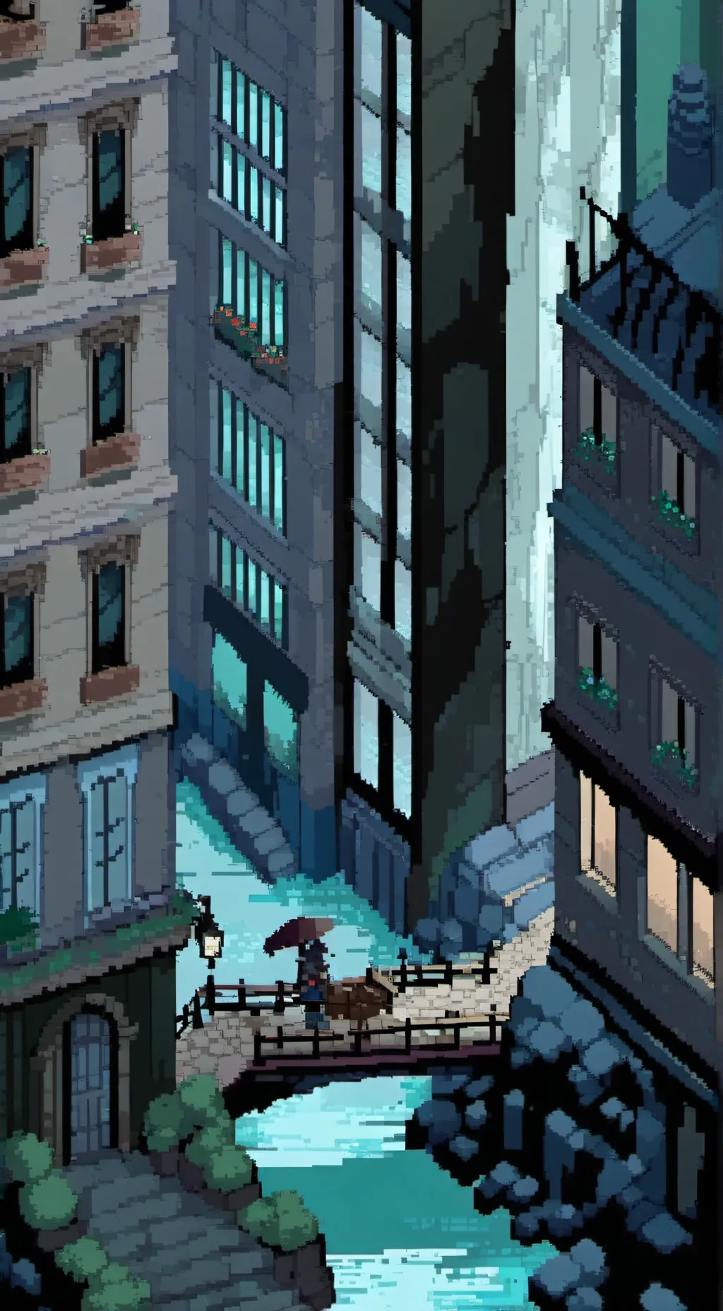 ai character: City background