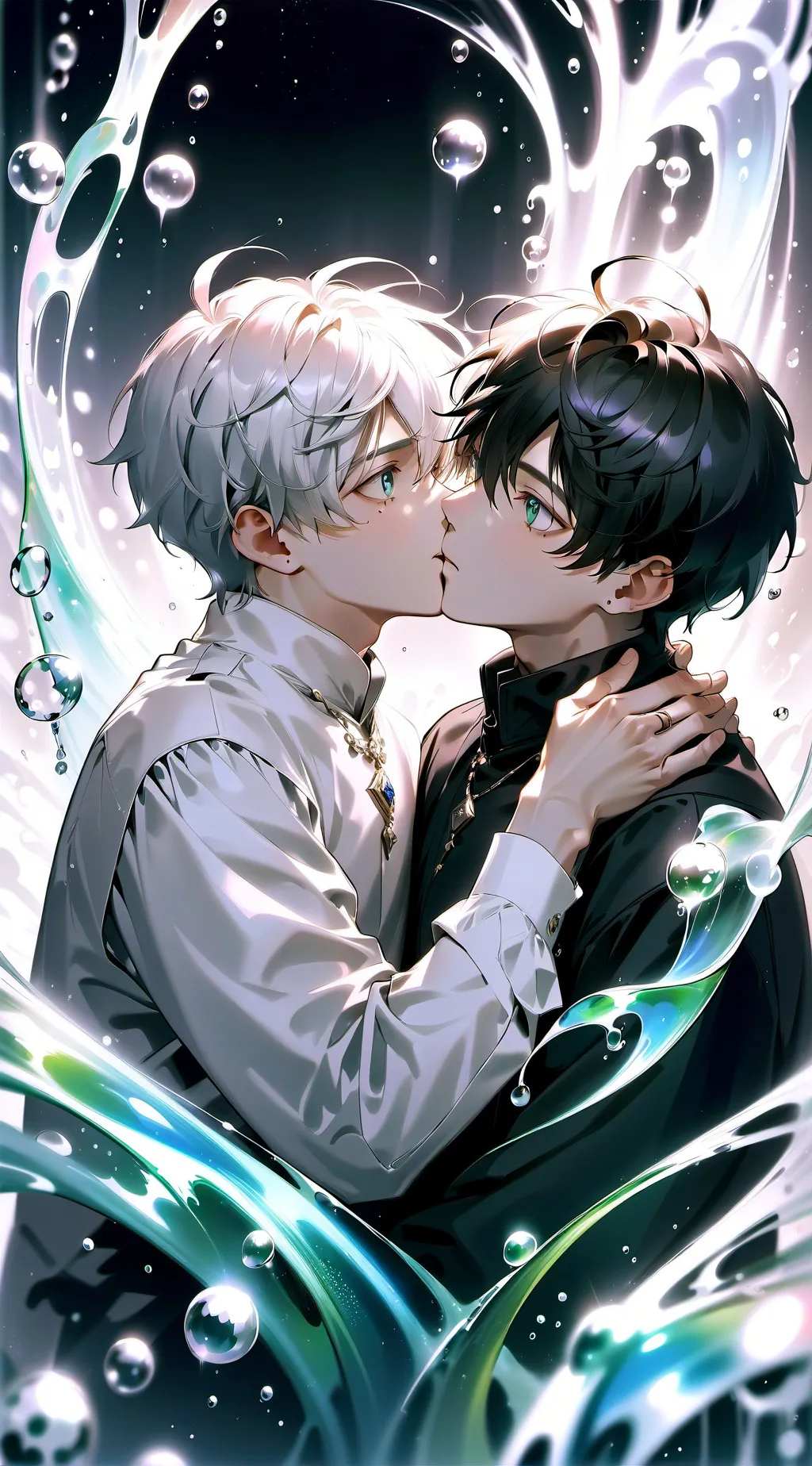 ai character: Lucky & noah  background