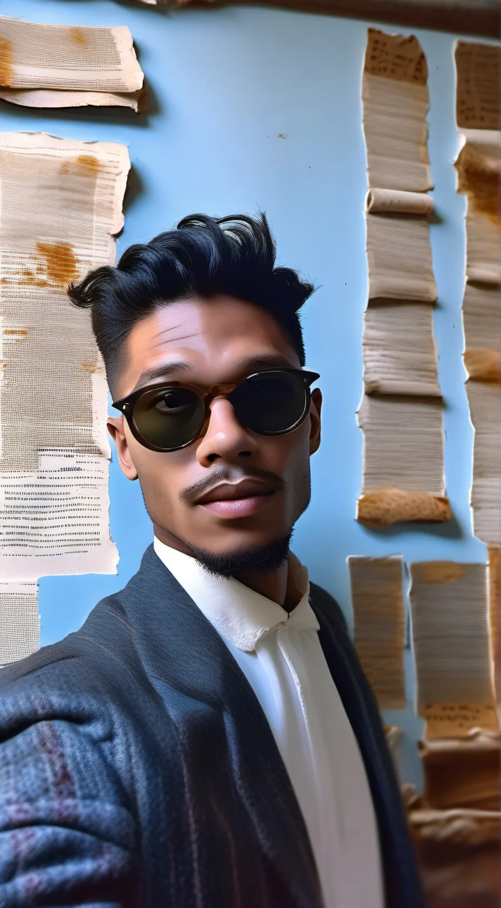 ai character: Prof. History meme background