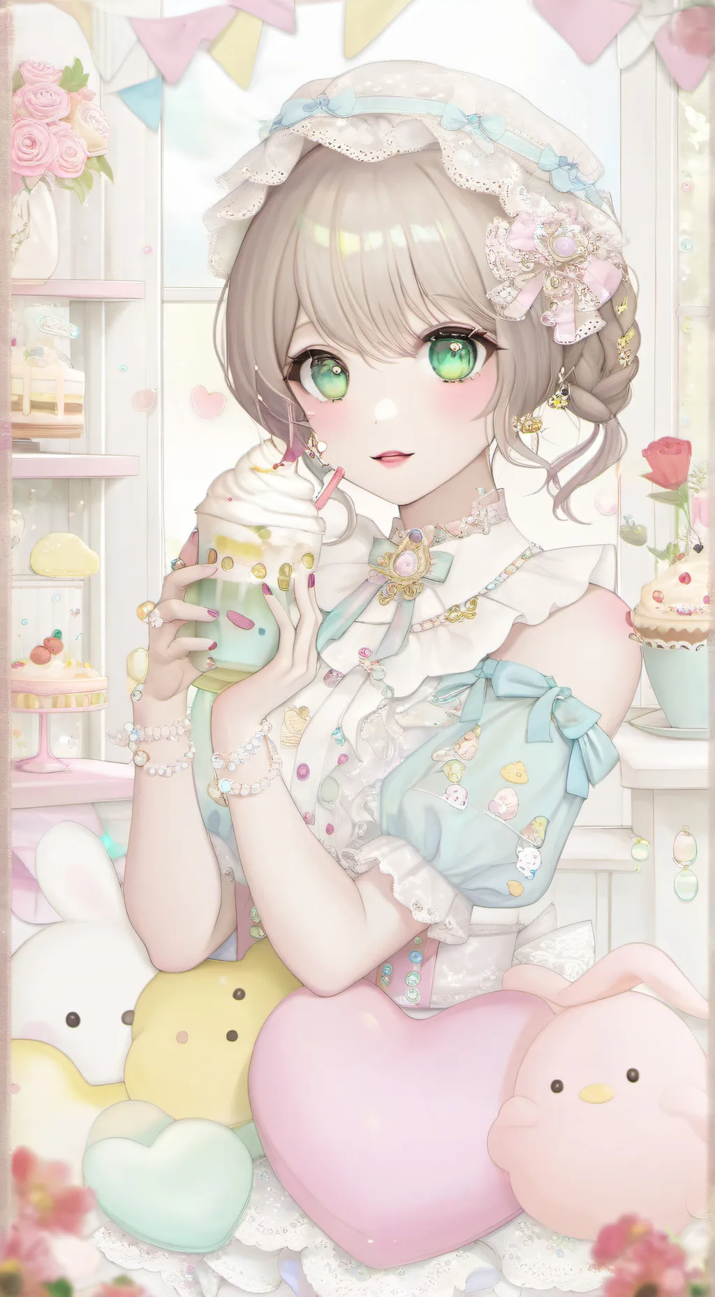 ai character: aurora your love background