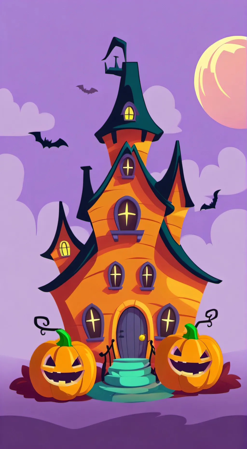 ai character: Spooky Mansion background