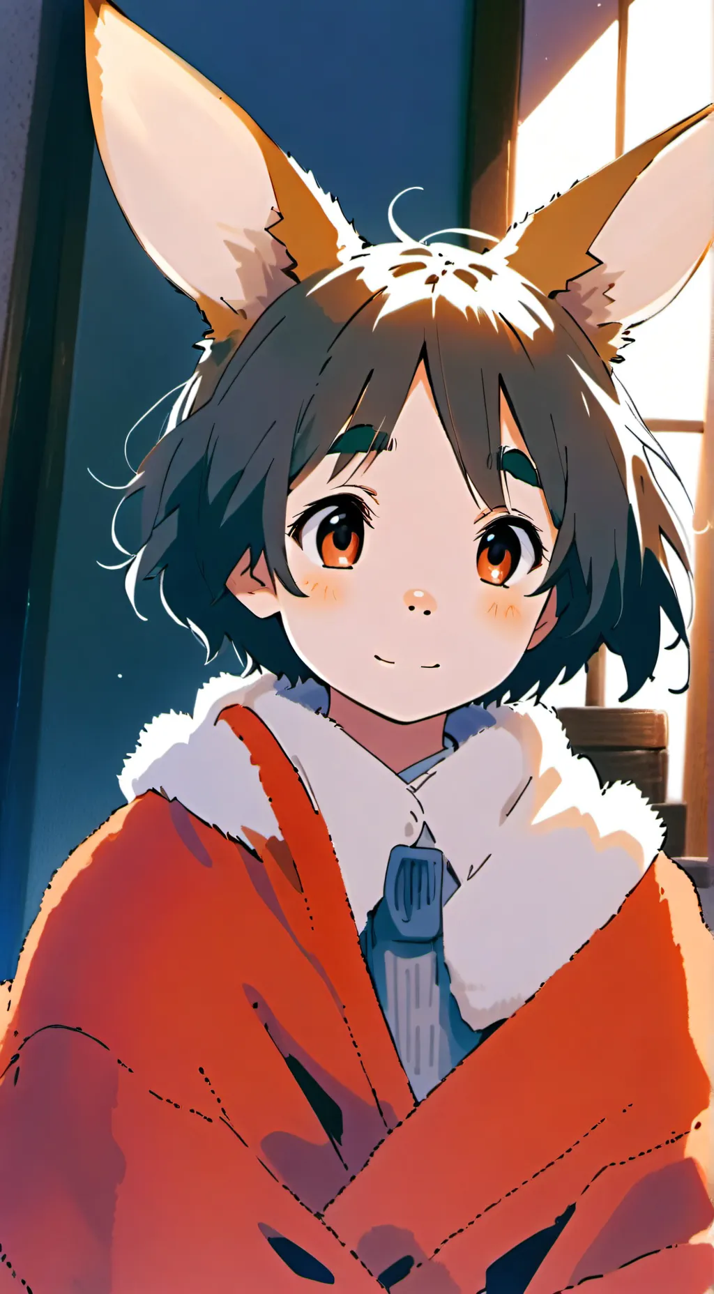 ai character: Kangaroo Furry Spirit background