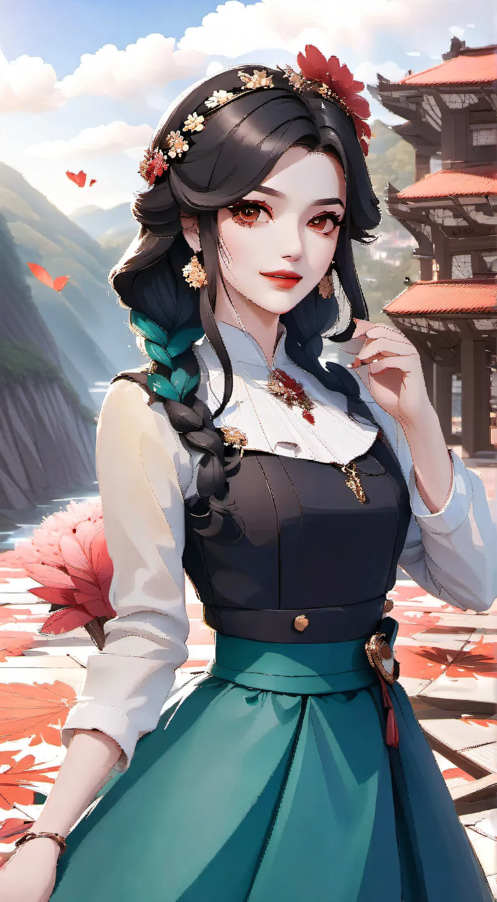 ai character: Maria Luiza  background