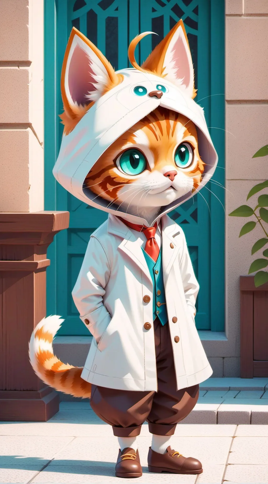 ai character: GATO laco background