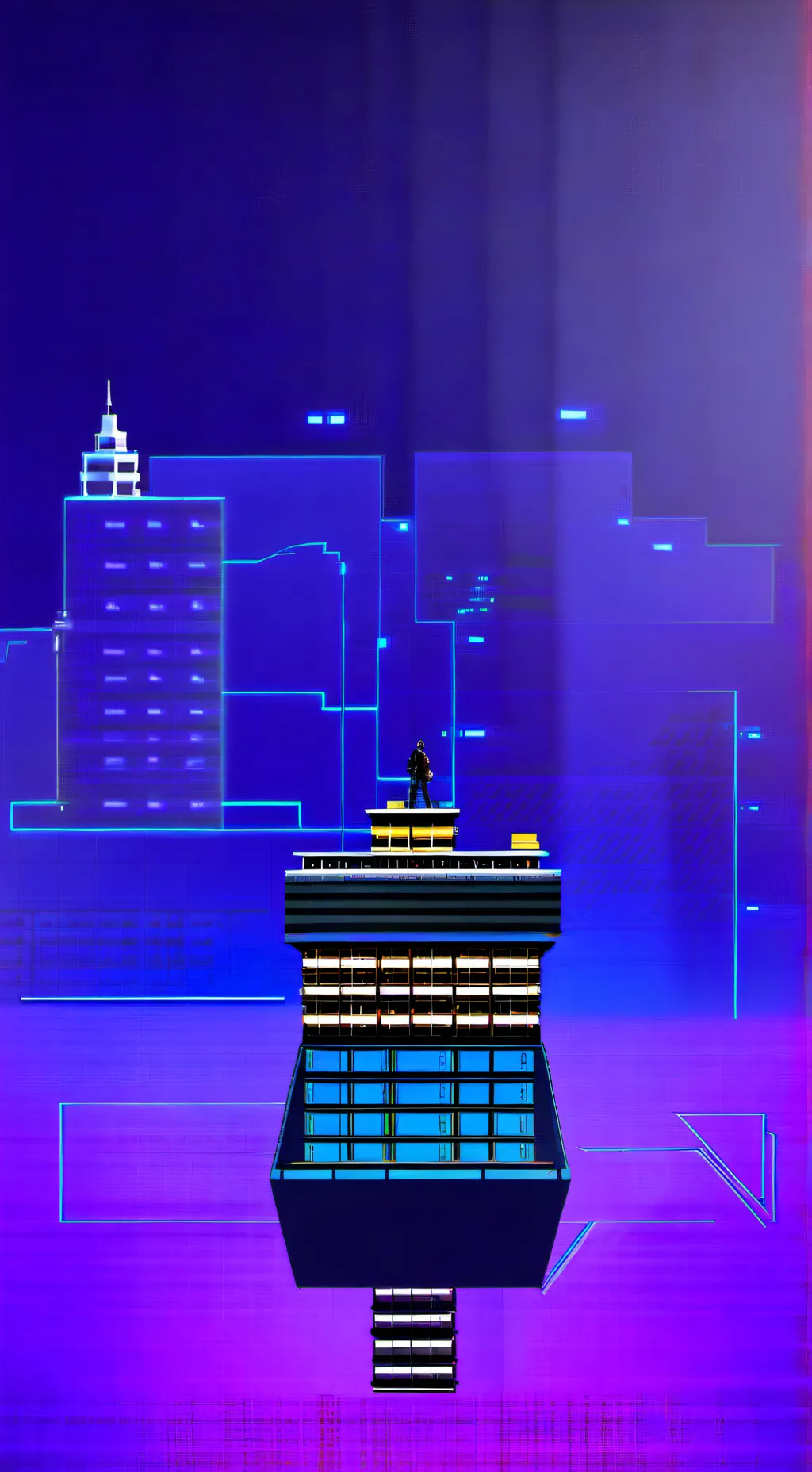 ai character: geometry dash Br background
