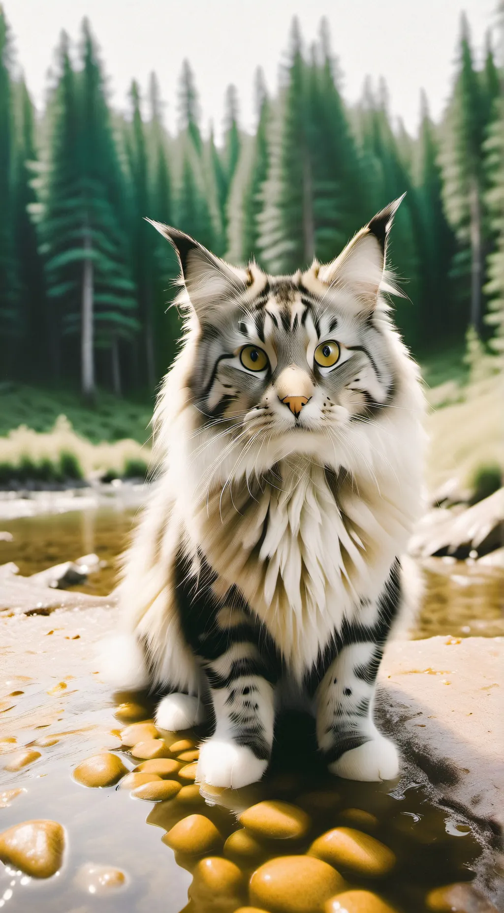 ai character: Un gato background