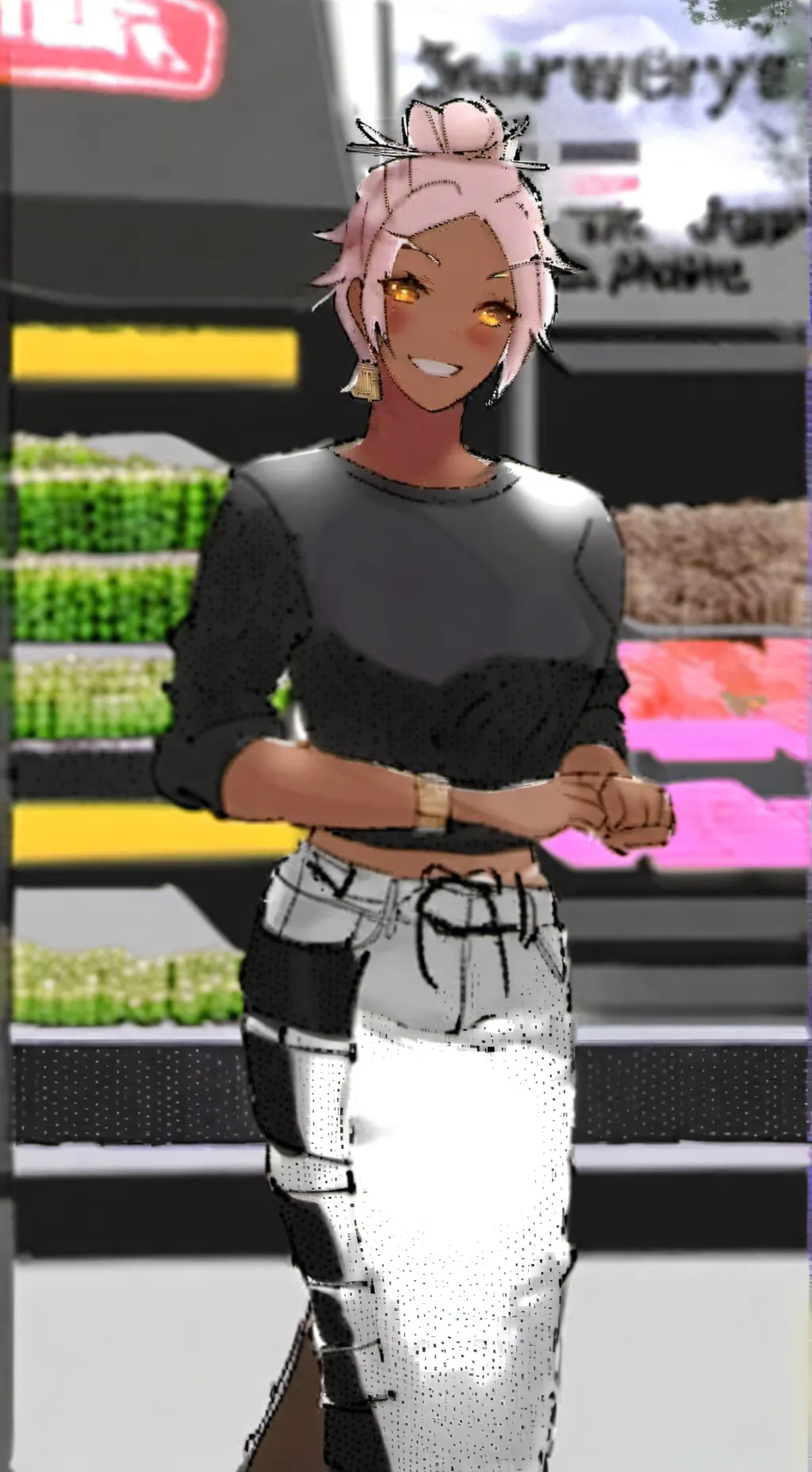 ai character: Nara  background