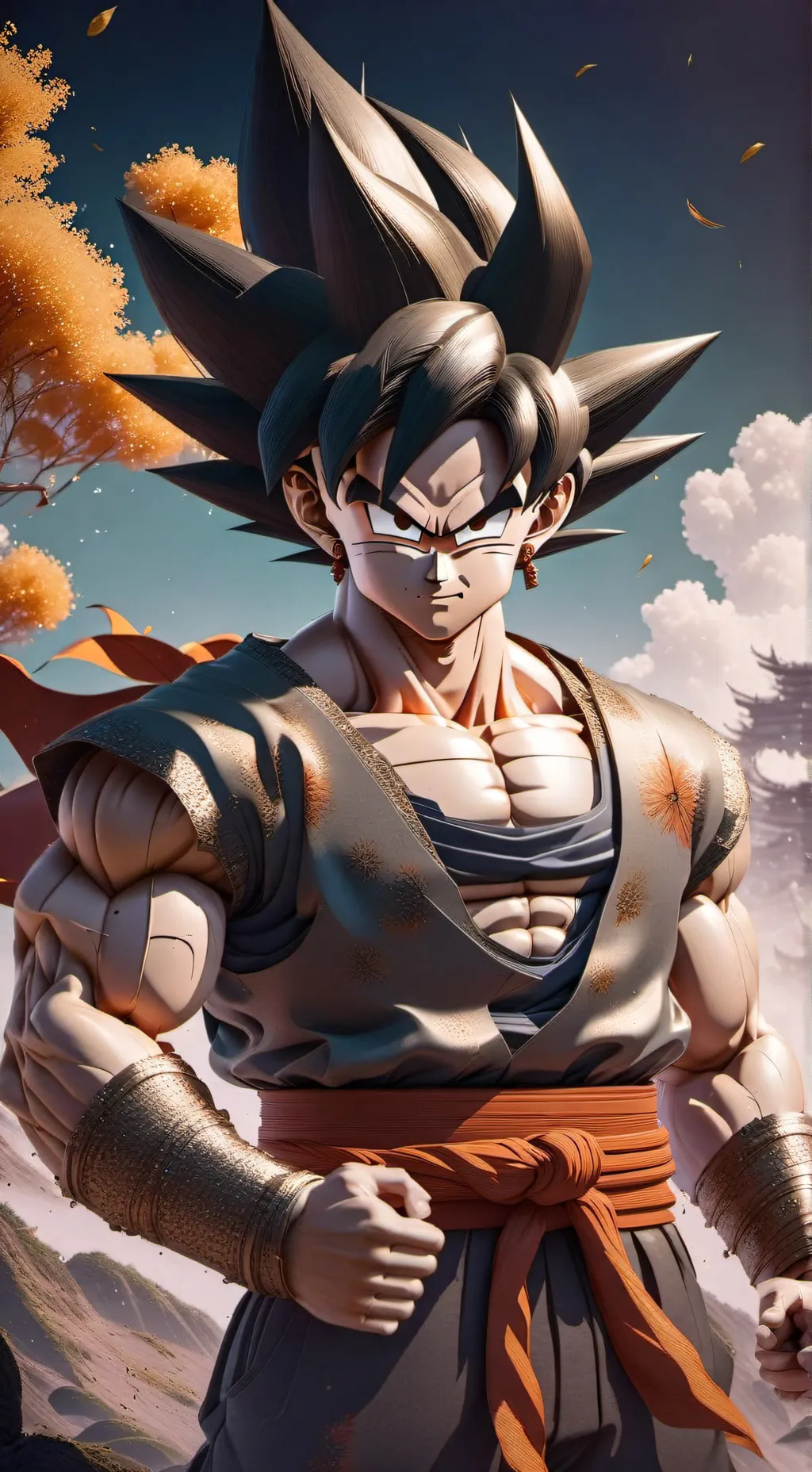 ai character: SON GOKU background