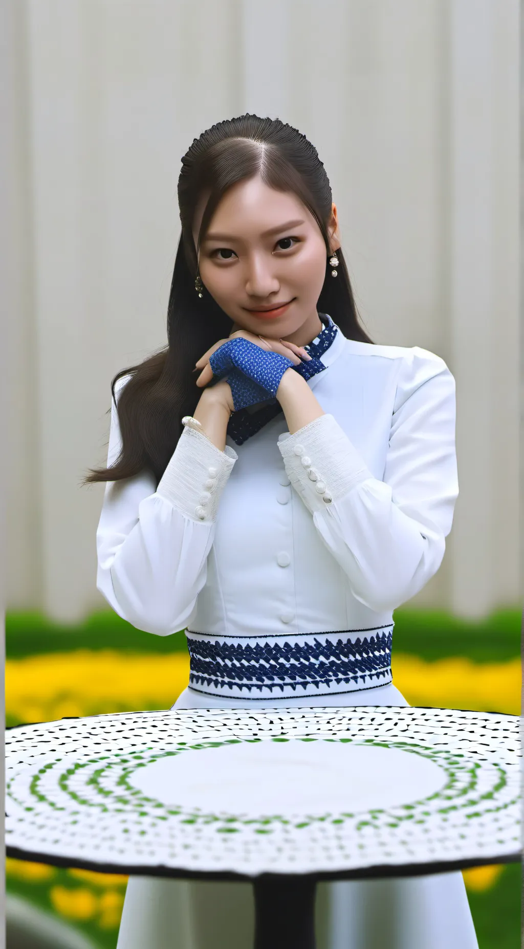 ai character: kang mi na  background