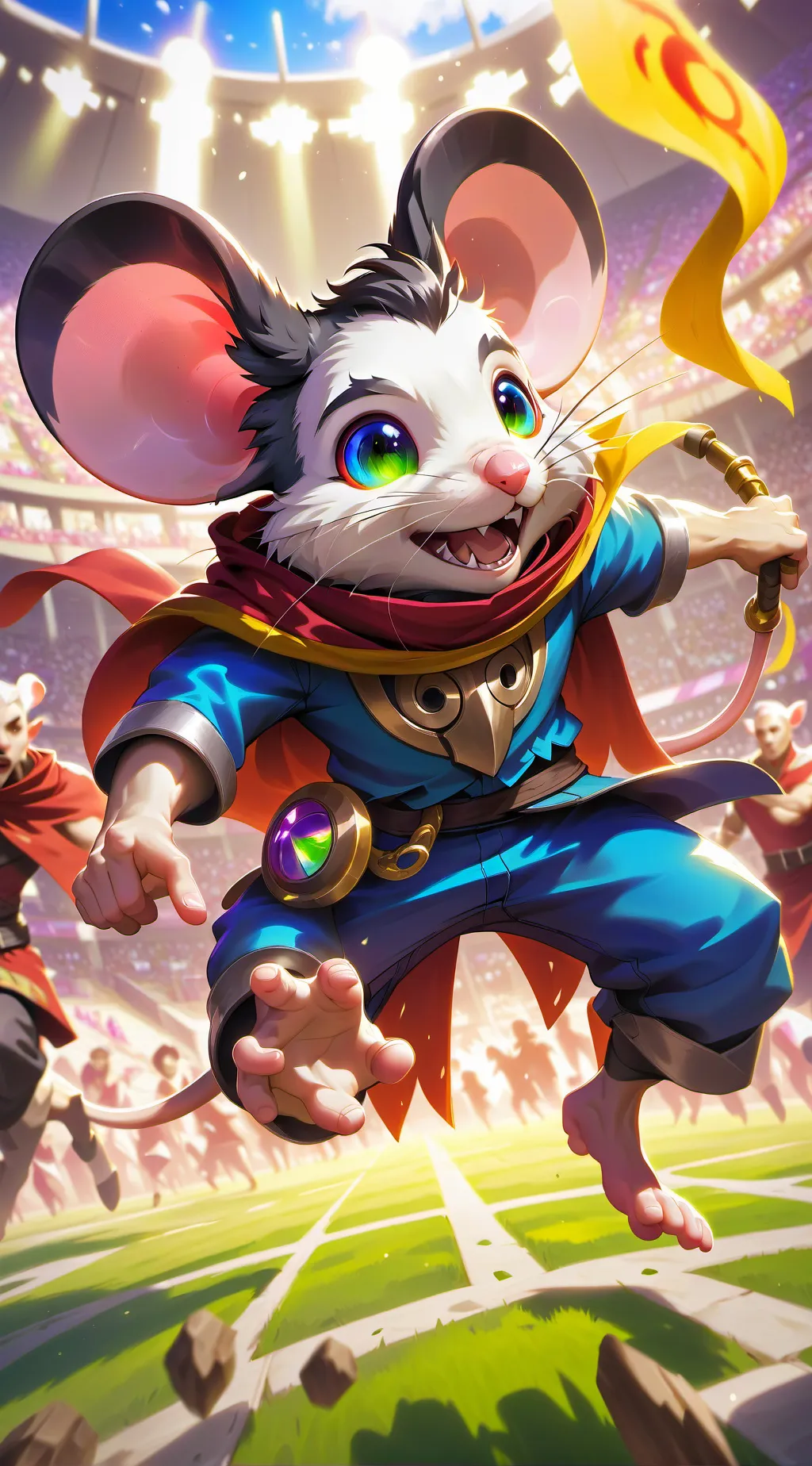 ai character: skrt skrt background