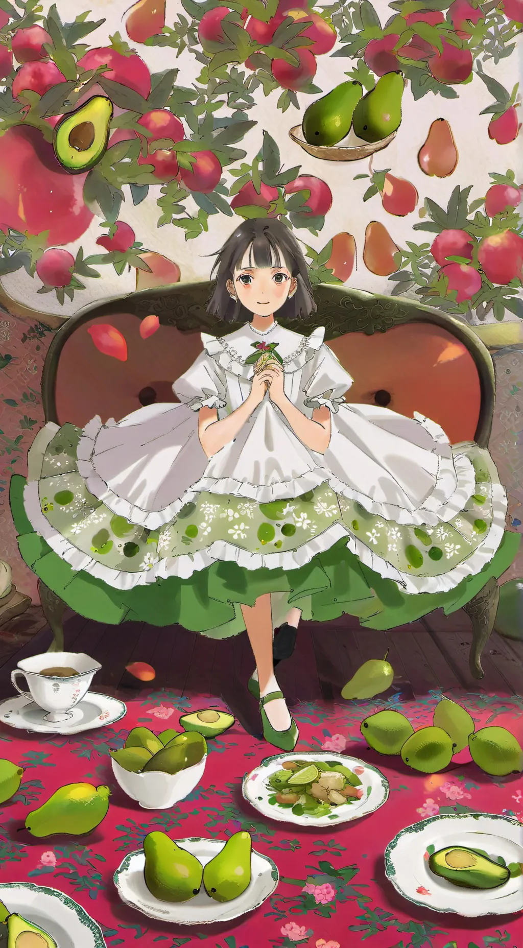 ai character: Avocado family  background
