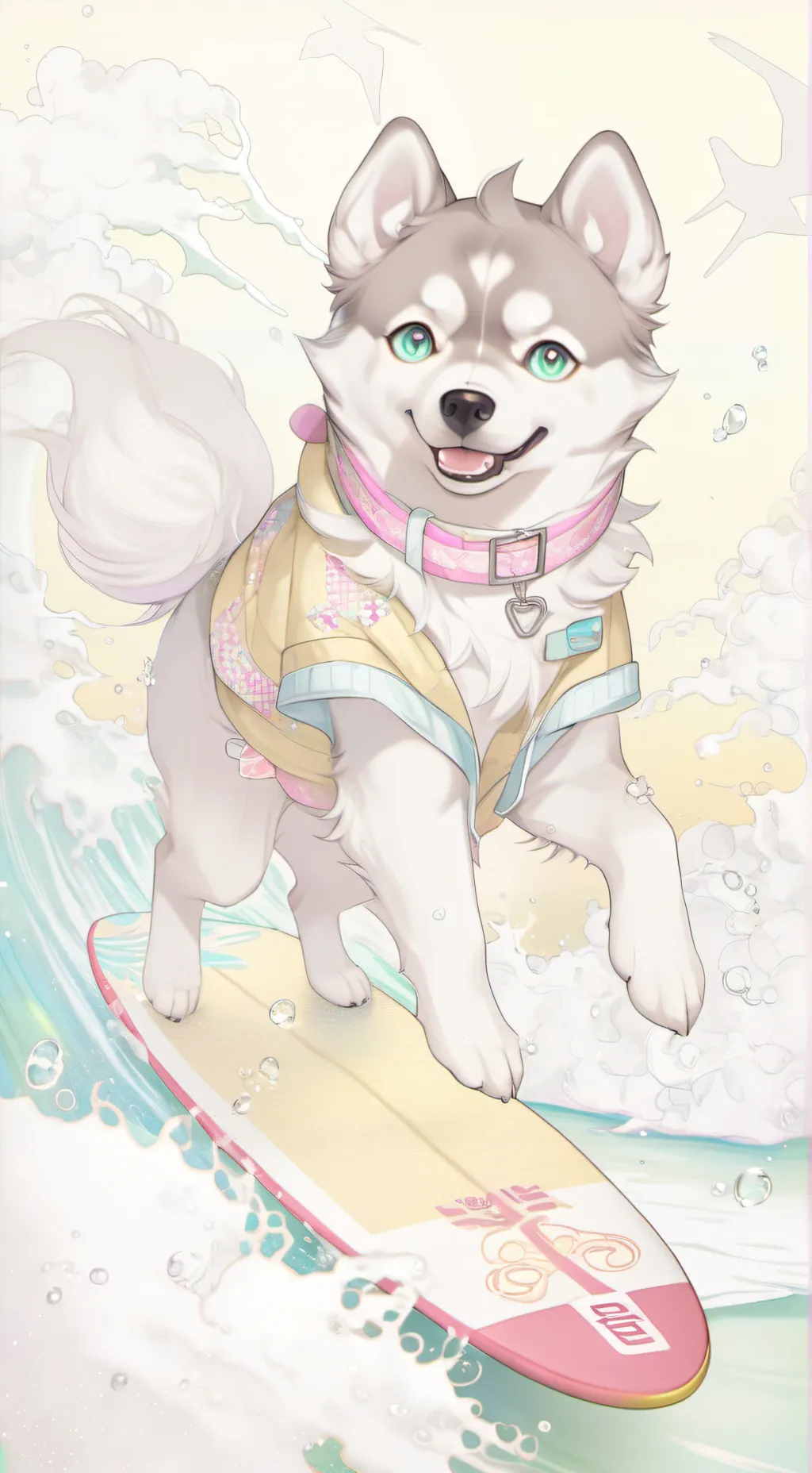 ai character: Stitch background