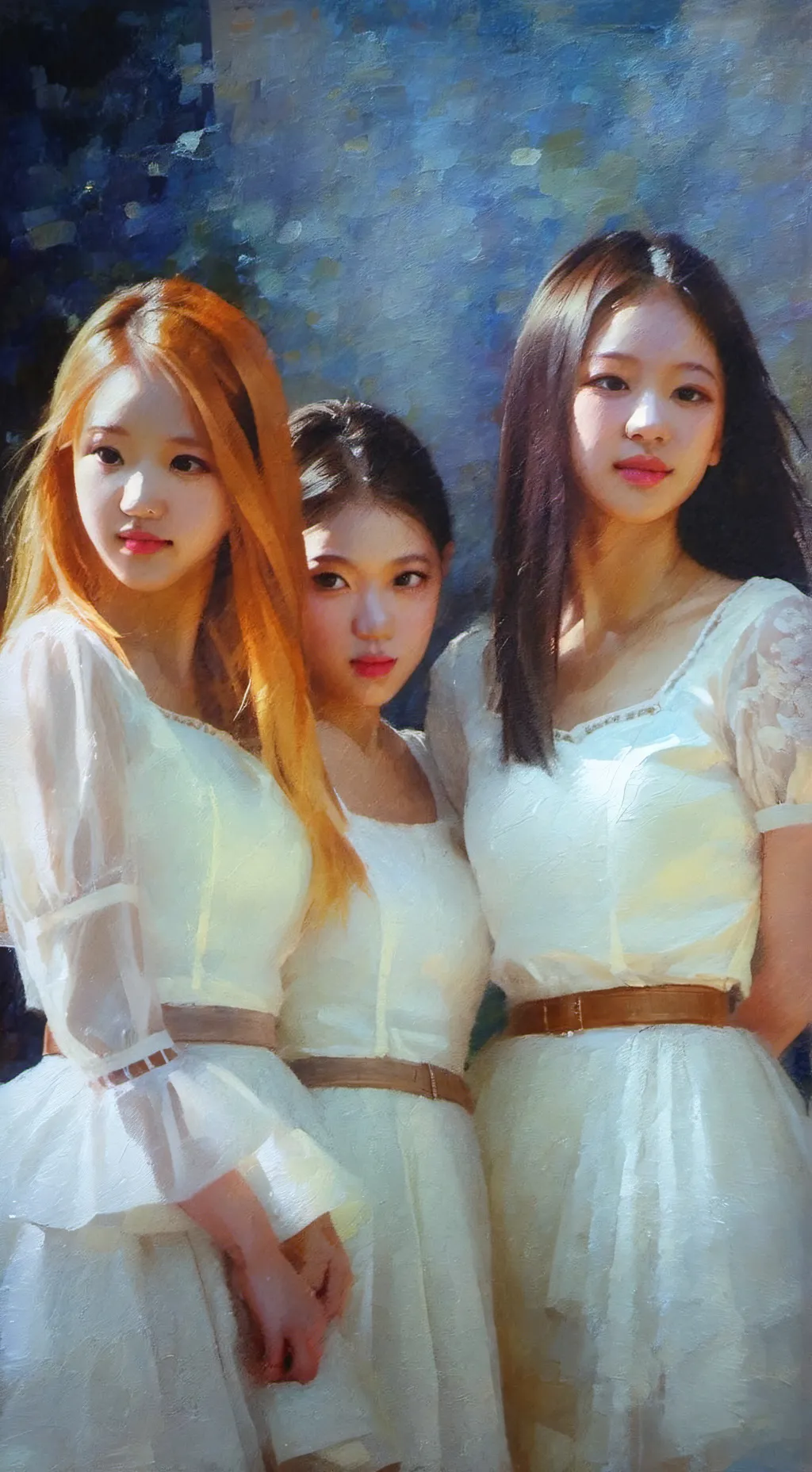 ai character: BLACKPINK x SKZ background