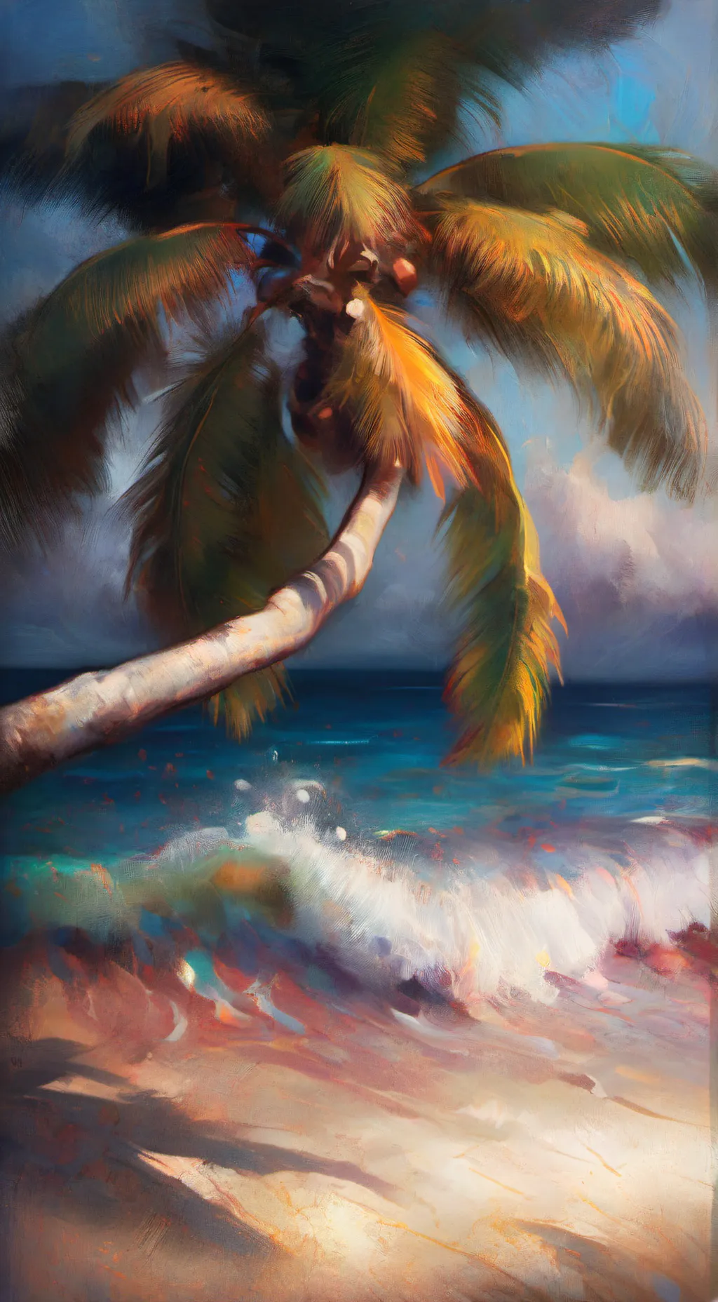 ai character: Mha Beach background