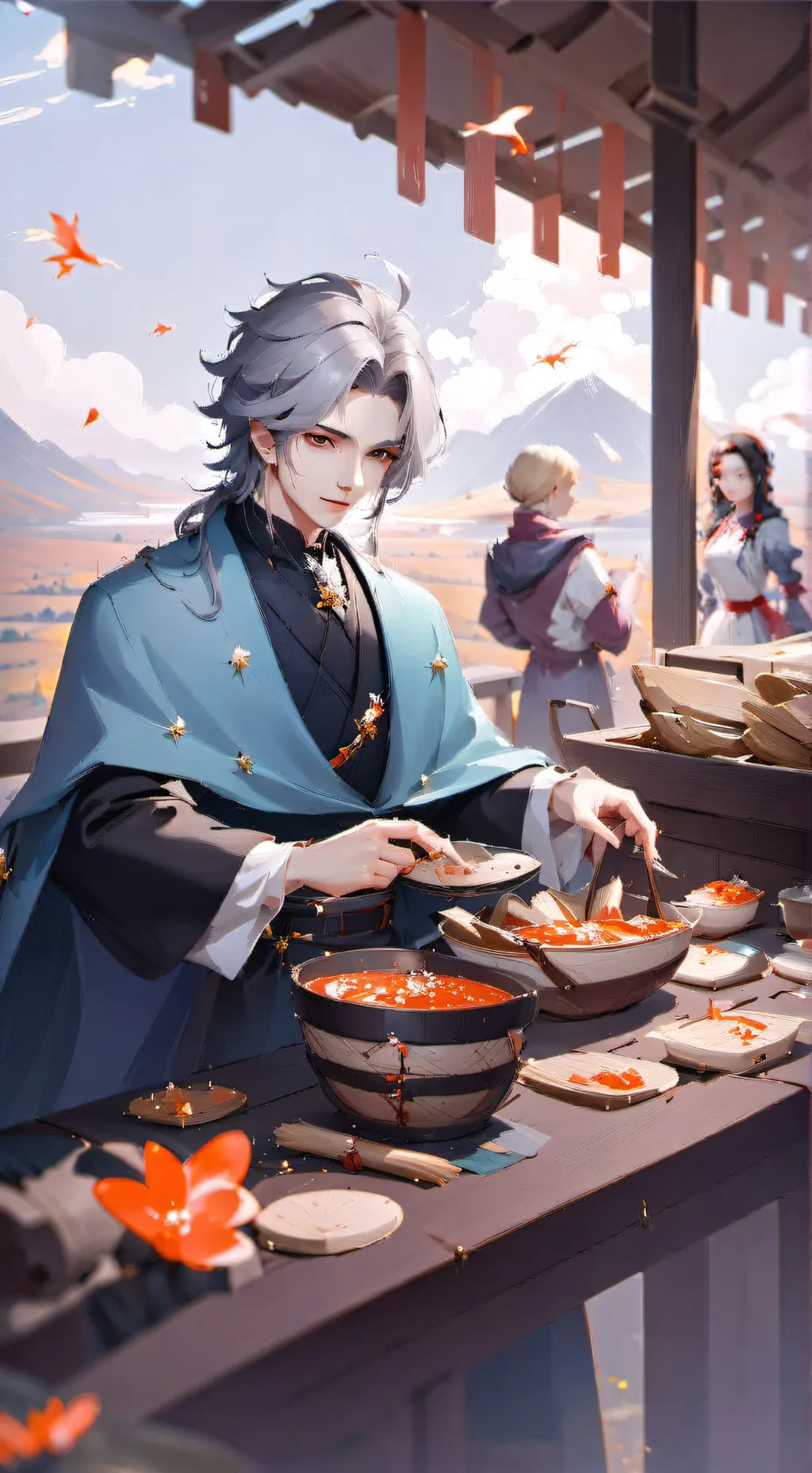 ai character: Давид тур background