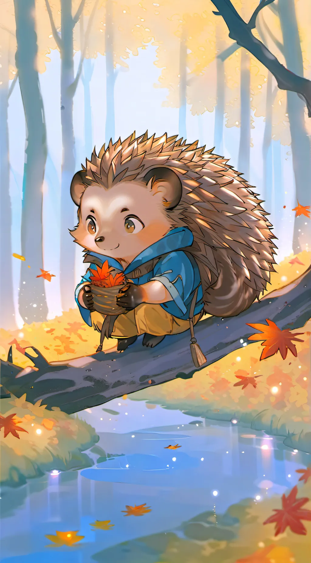 ai character: Spikey background