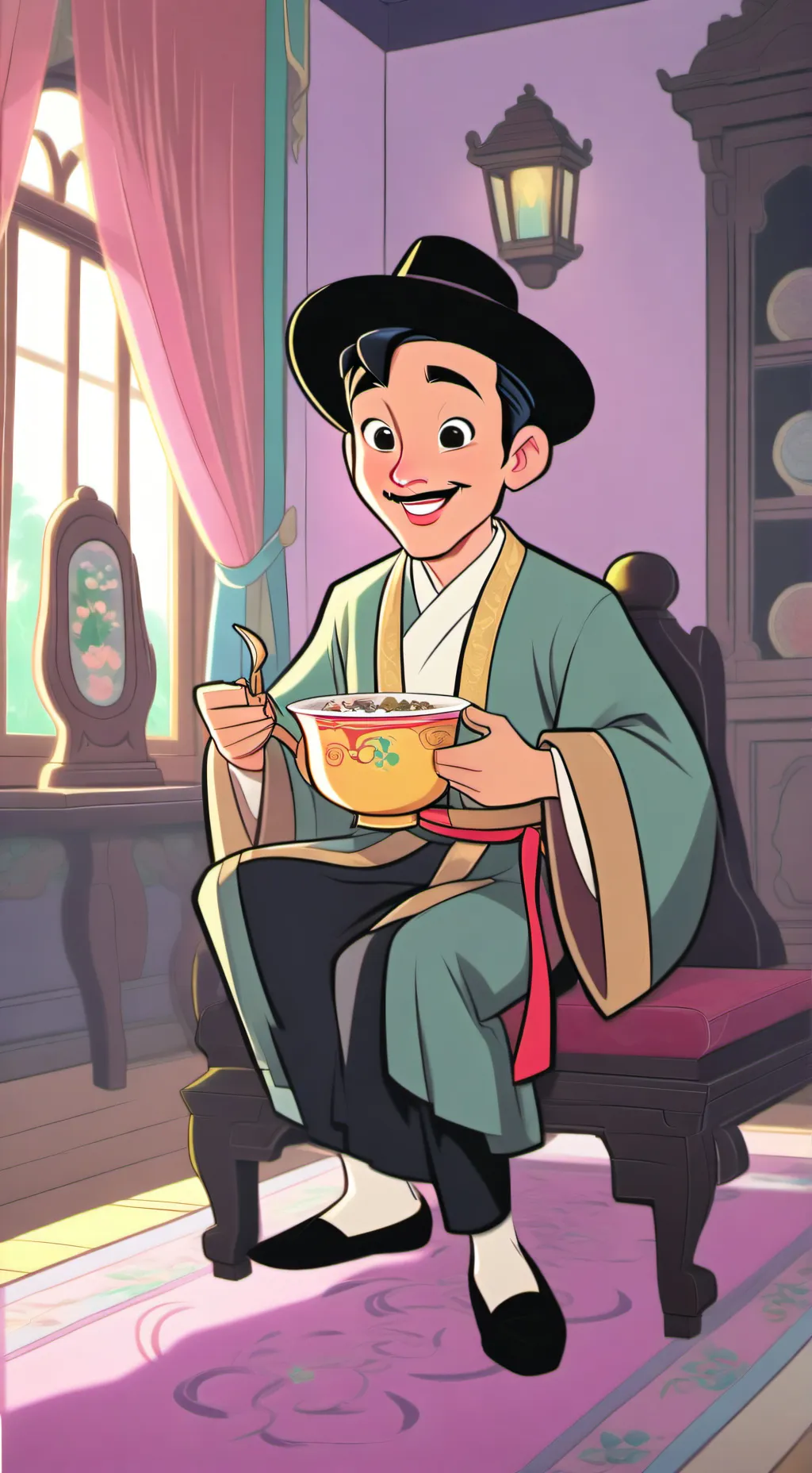 ai character: tung tung sahor background