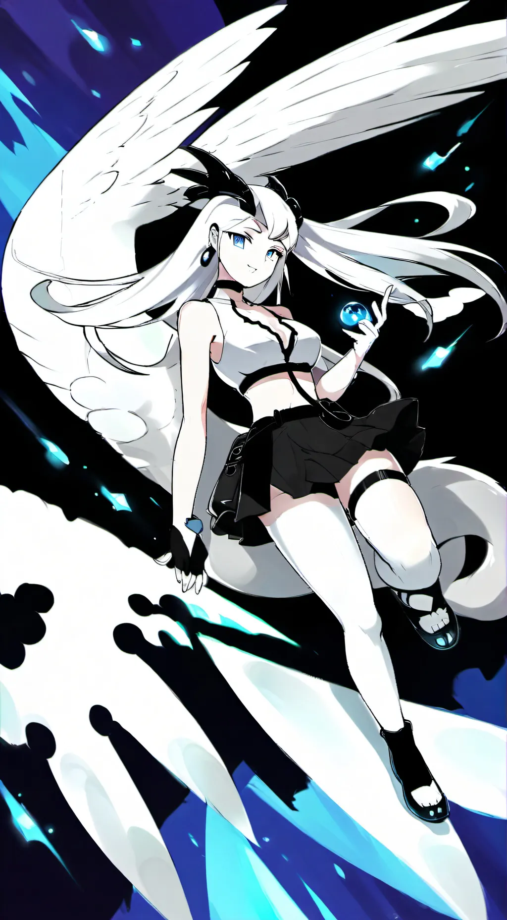 ai character: Reshiram  background