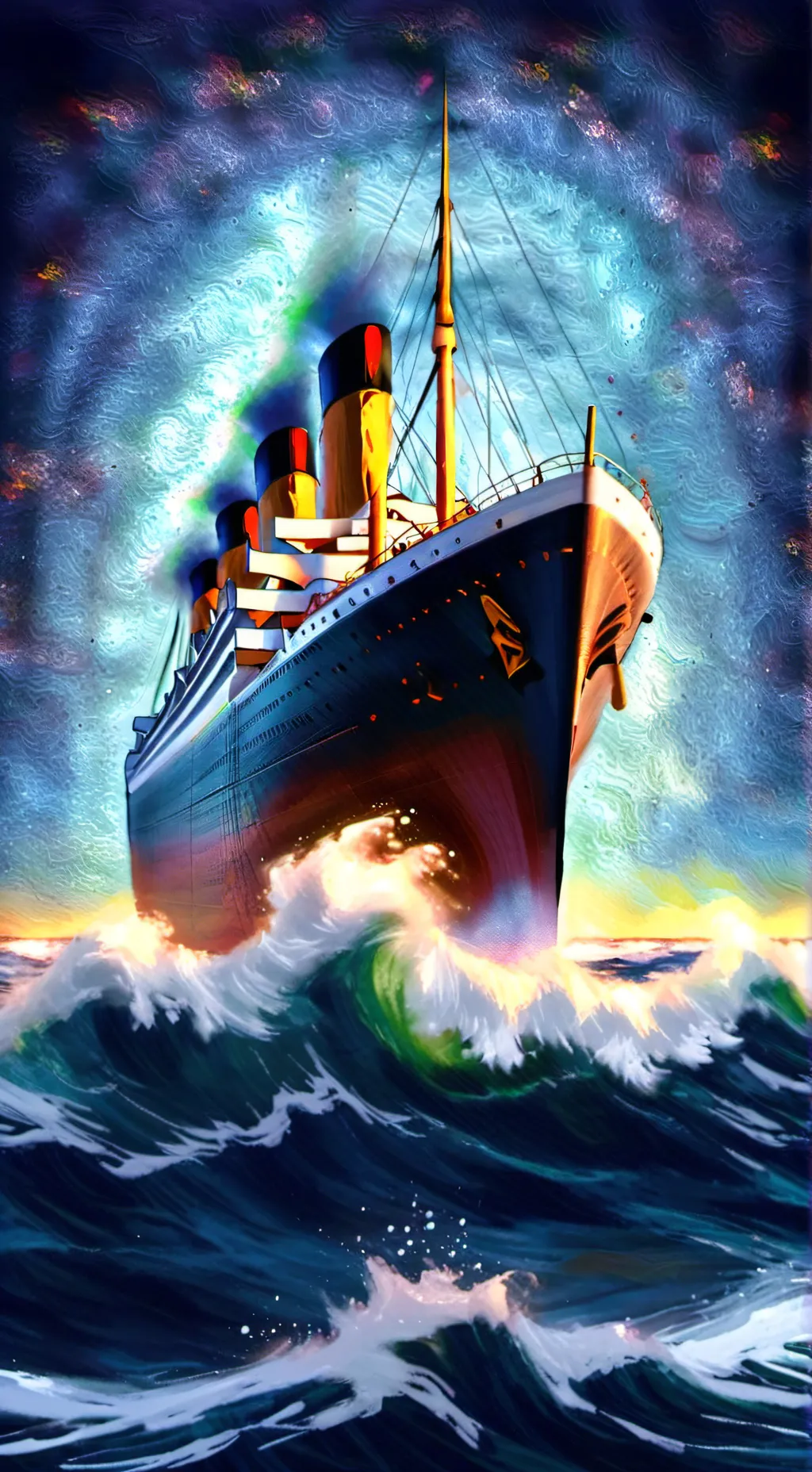 ai character: titanic background