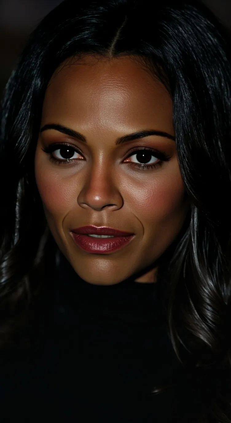 ai character: Zoe Saldana background