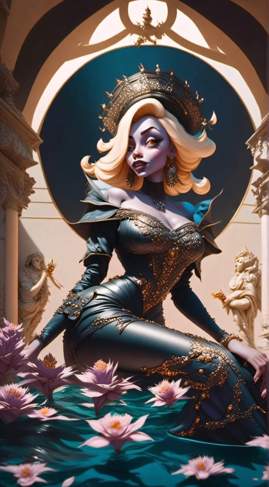 ai character: Finessa Fish background